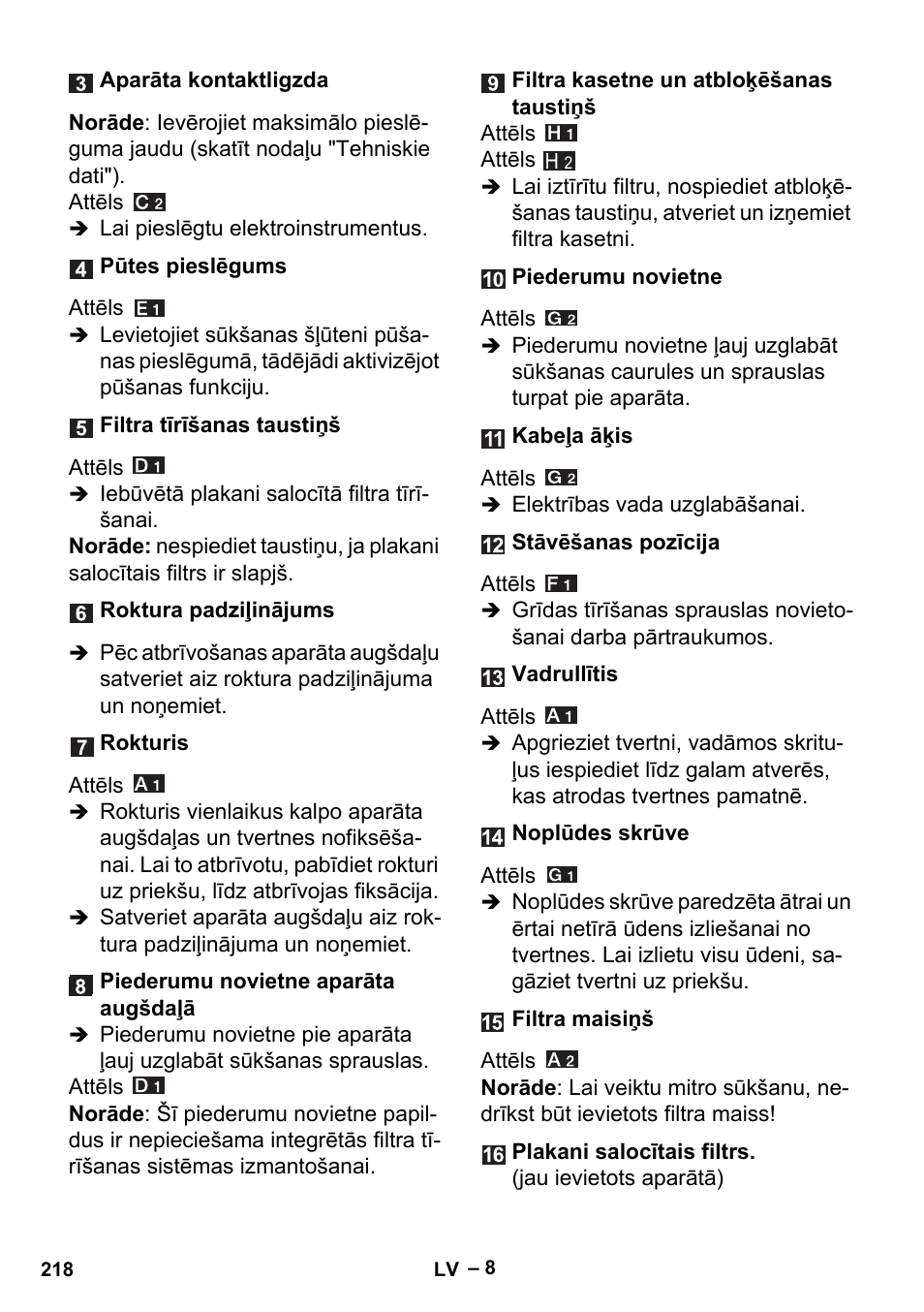 Karcher MV 5 User Manual | Page 218 / 260