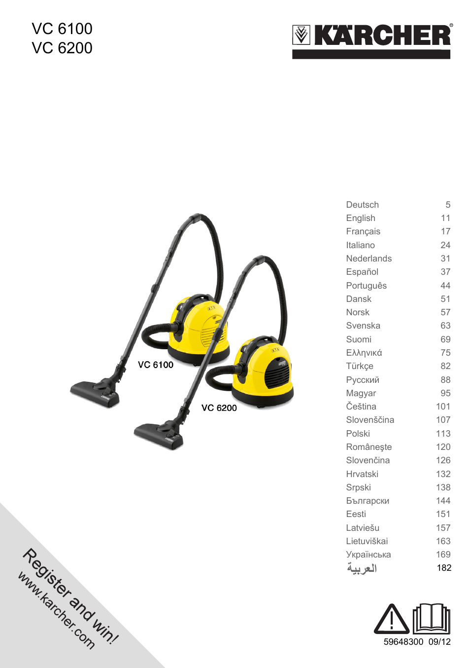 Karcher VC 6200 User Manual | 188 pages