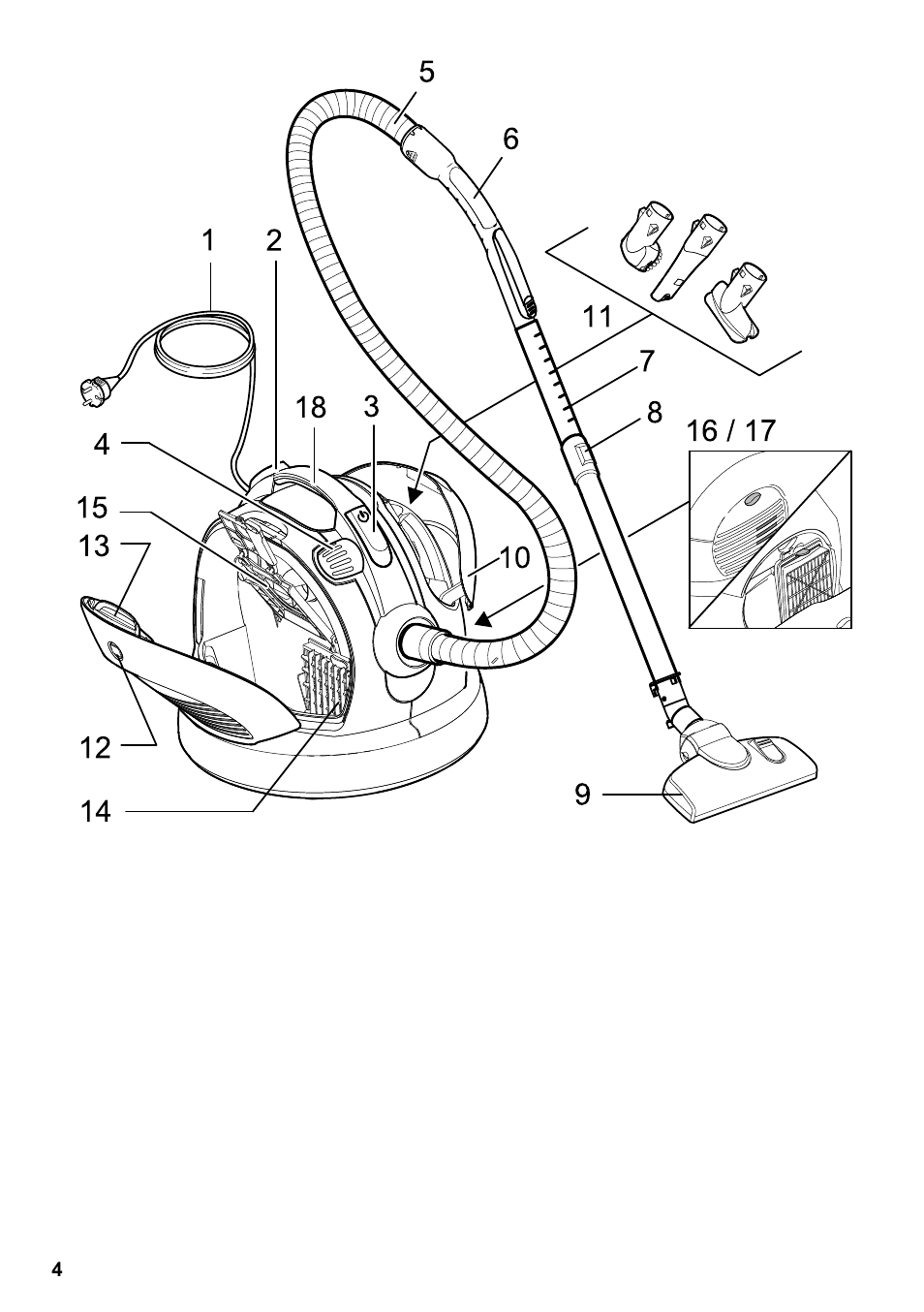 Karcher VC 6200 User Manual | Page 4 / 188