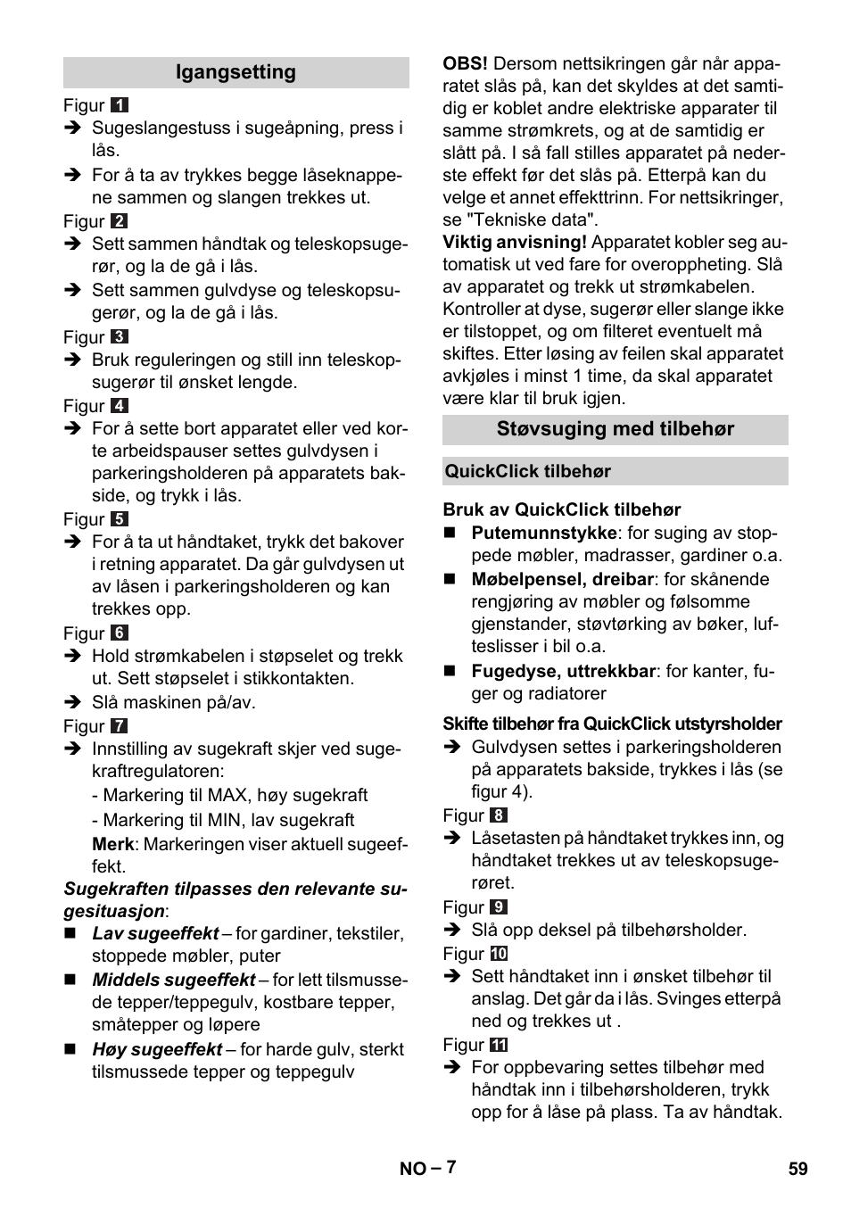 Karcher VC 6200 User Manual | Page 59 / 188