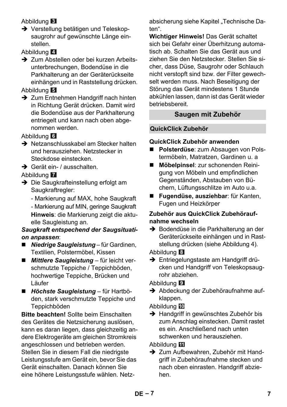 Karcher VC 6200 User Manual | Page 7 / 188