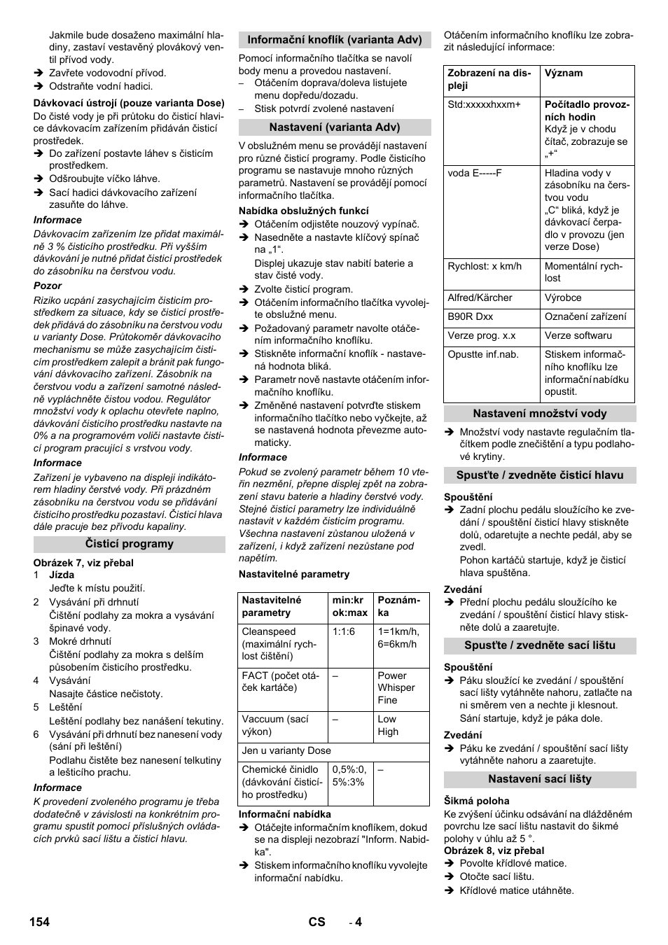 Karcher B 90 R Adv DOSE Bp Pack User Manual | Page 154 / 272