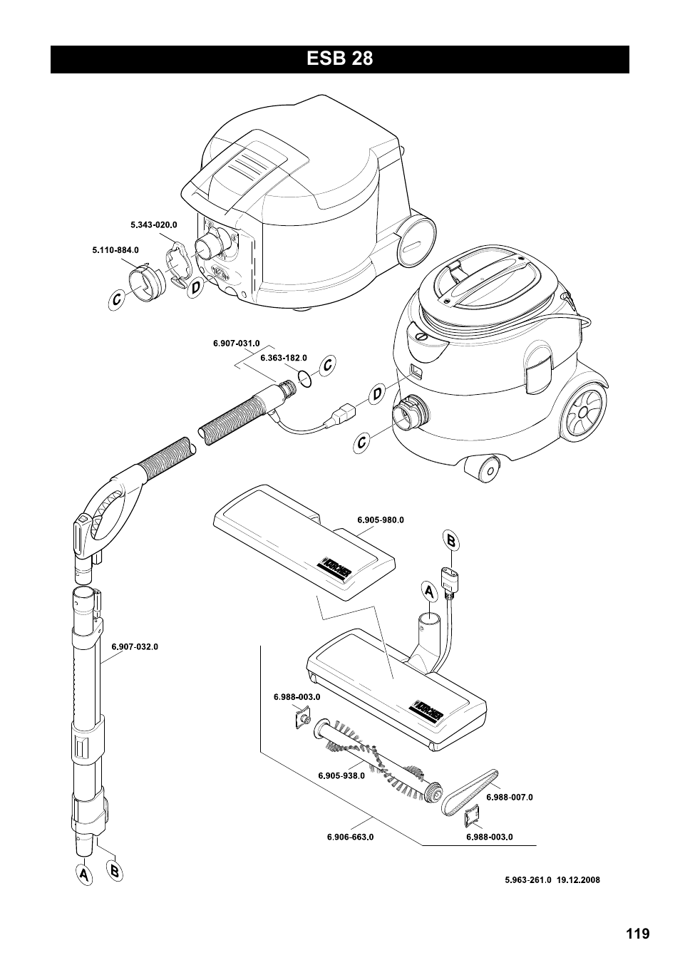 Esb 28 | Karcher T 12-1 User Manual | Page 119 / 120