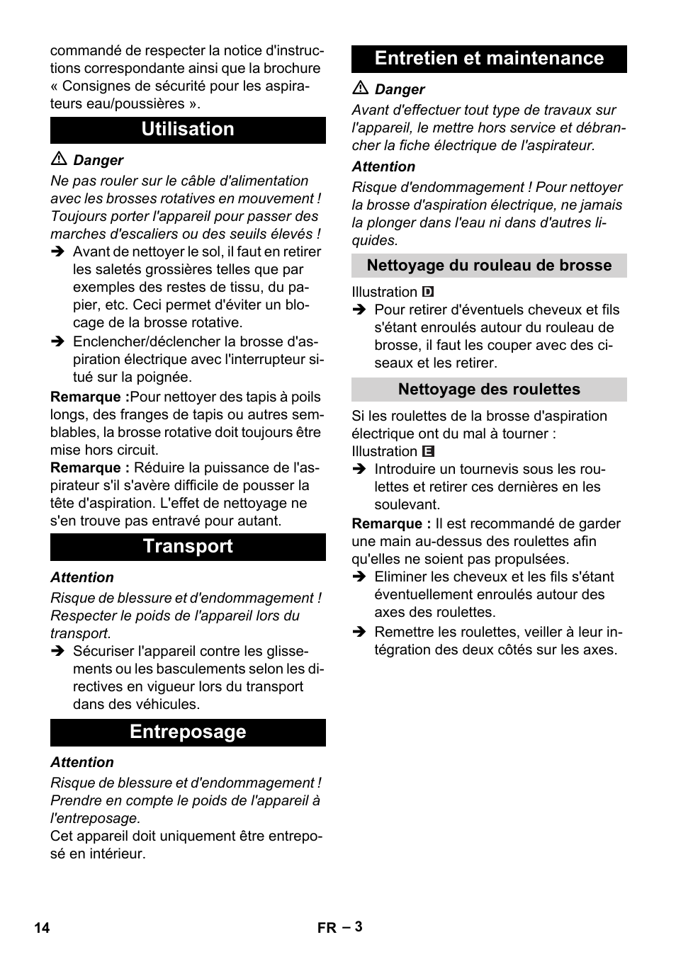 Karcher T 12-1 User Manual | Page 14 / 120