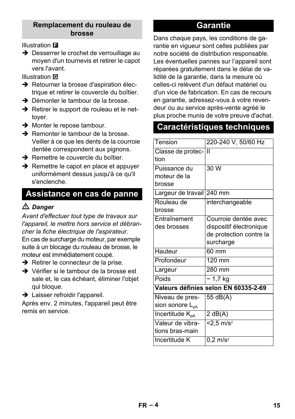 Karcher T 12-1 User Manual | Page 15 / 120