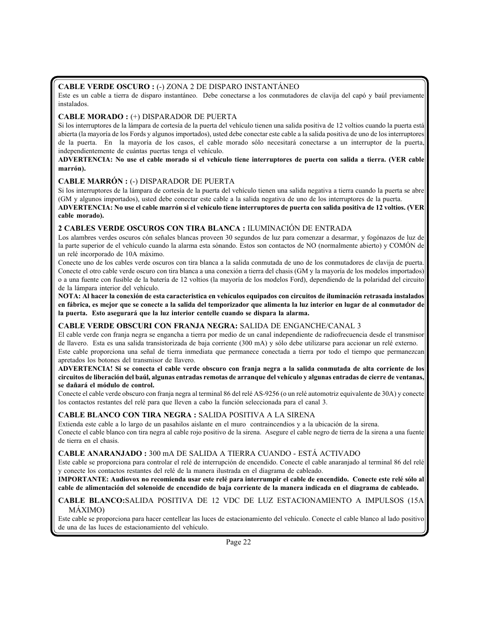 Audiovox PS-330i User Manual | Page 23 / 27