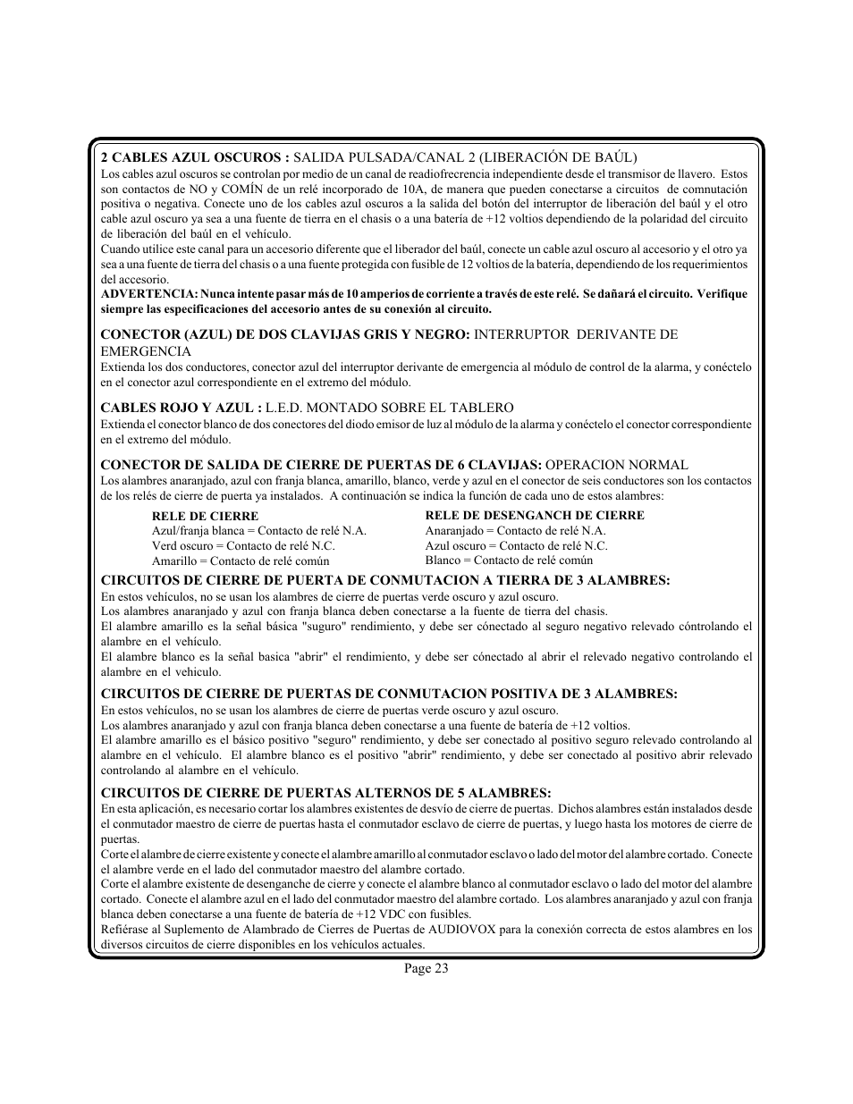 Audiovox PS-330i User Manual | Page 24 / 27