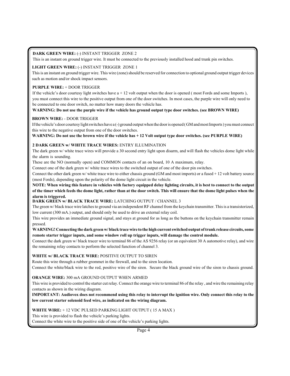 Audiovox PS-330i User Manual | Page 5 / 27