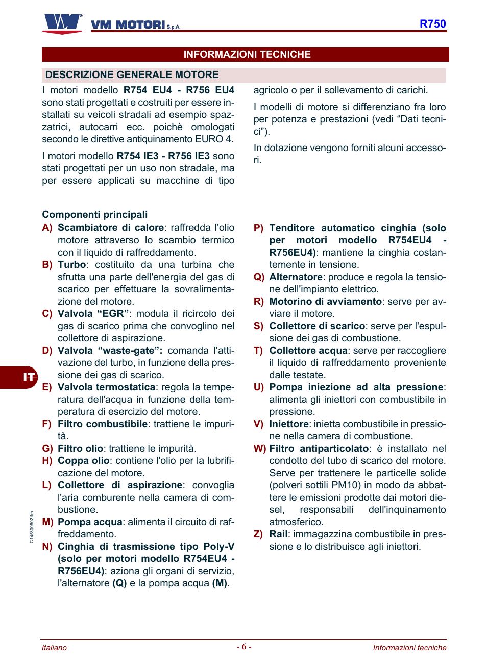 Informazioni tecniche descrizione generale motore | Karcher HD 19-100 De Tr1 User Manual | Page 10 / 224