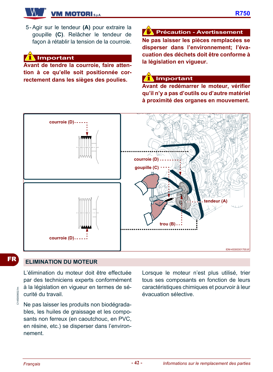 Elimination du moteur, Fr r750 | Karcher HD 19-100 De Tr1 User Manual | Page 178 / 224