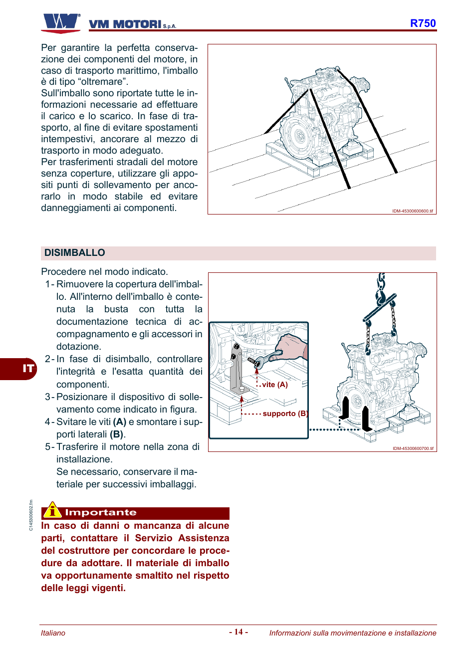 Disimballo, It r750 | Karcher HD 19-100 De Tr1 User Manual | Page 18 / 224