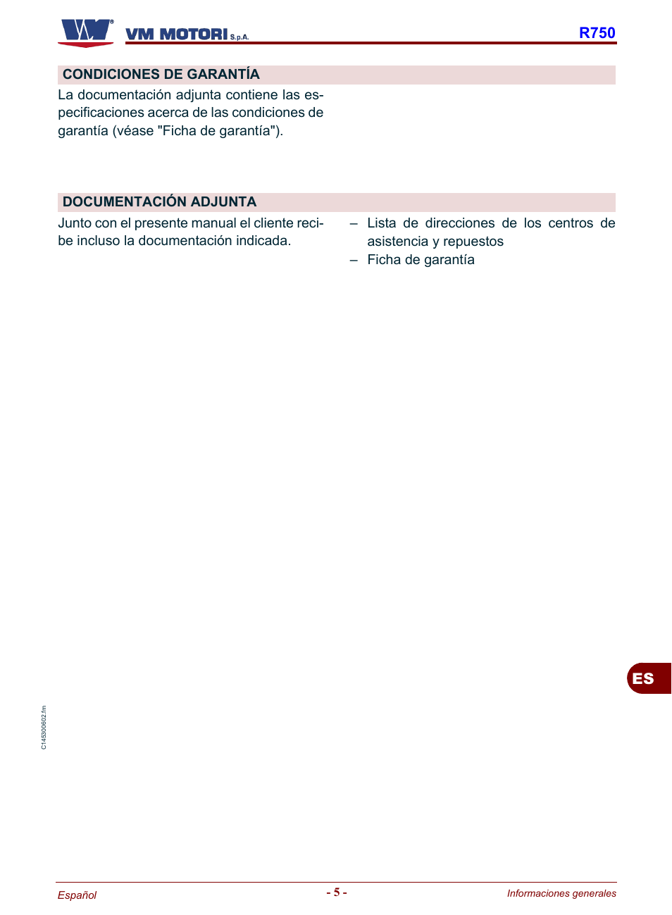 Condiciones de garantía documentación adjunta, R750 | Karcher HD 19-100 De Tr1 User Manual | Page 185 / 224