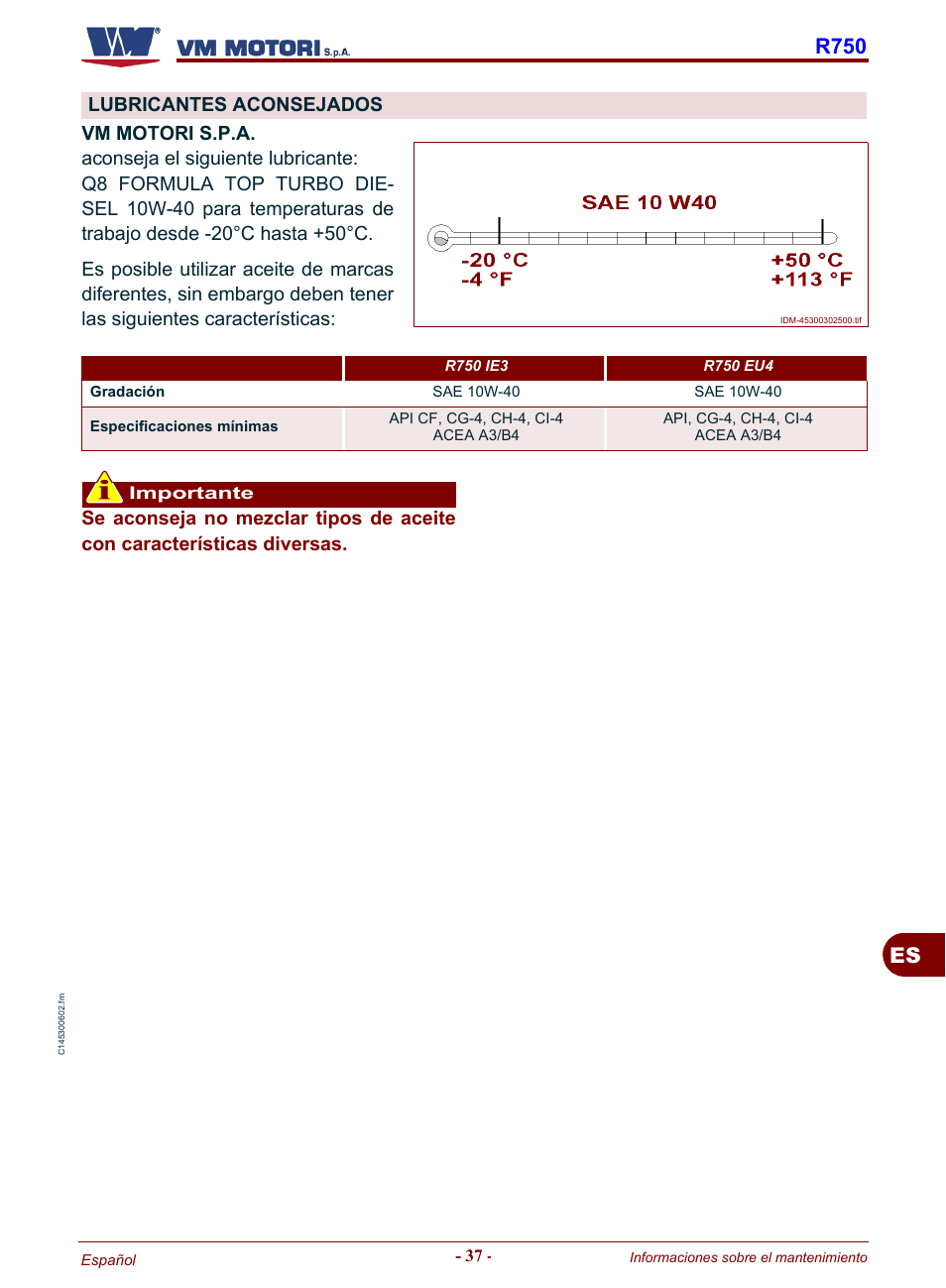 Lubricantes aconsejados, R750 | Karcher HD 19-100 De Tr1 User Manual | Page 217 / 224