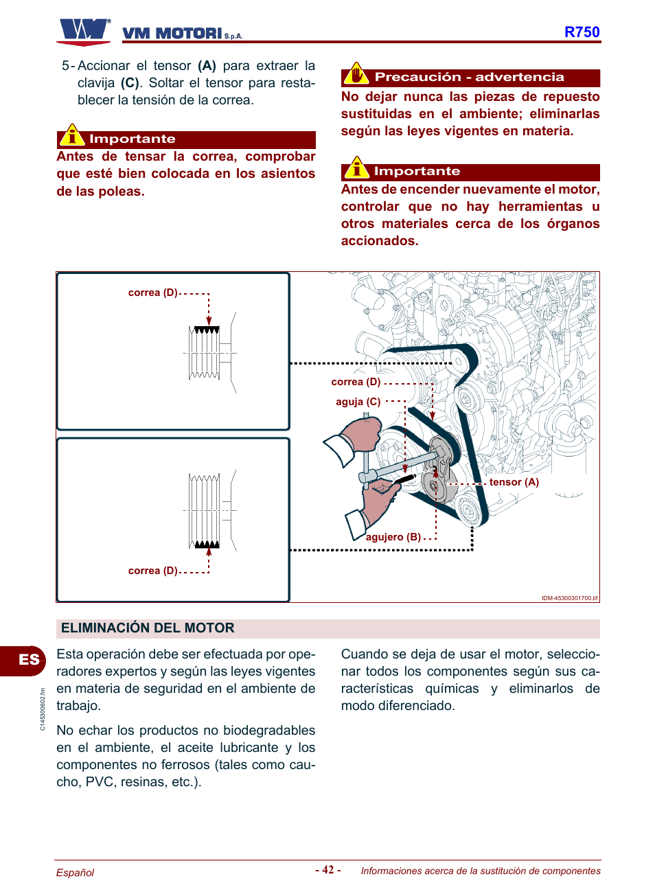 Eliminación del motor, R750 | Karcher HD 19-100 De Tr1 User Manual | Page 222 / 224