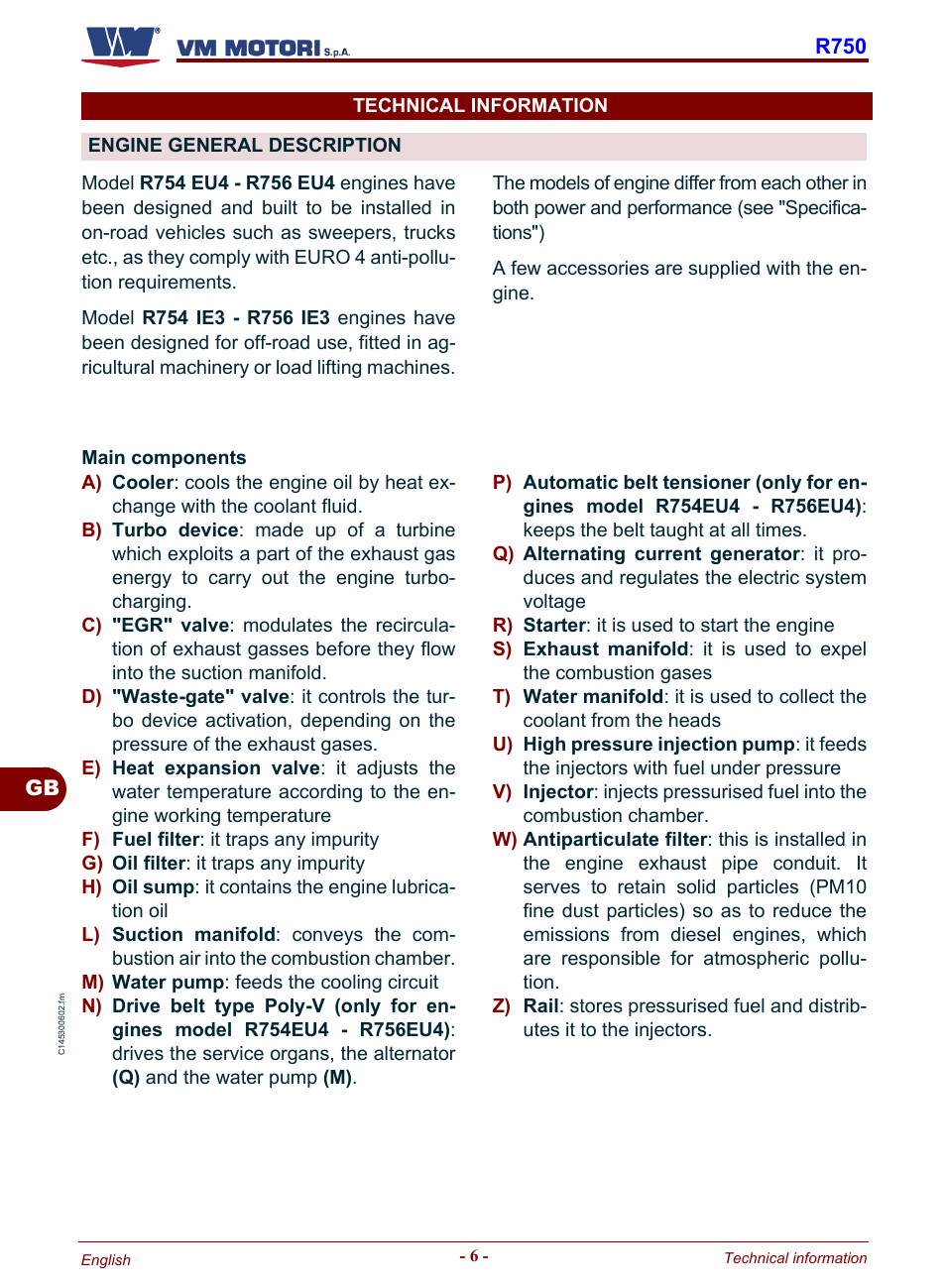 Technical information engine general description | Karcher HD 19-100 De Tr1 User Manual | Page 54 / 224