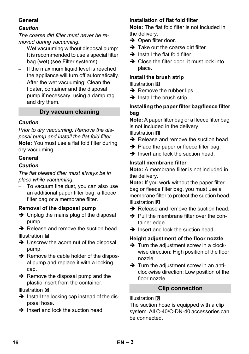 Karcher NT 611 User Manual | Page 16 / 212