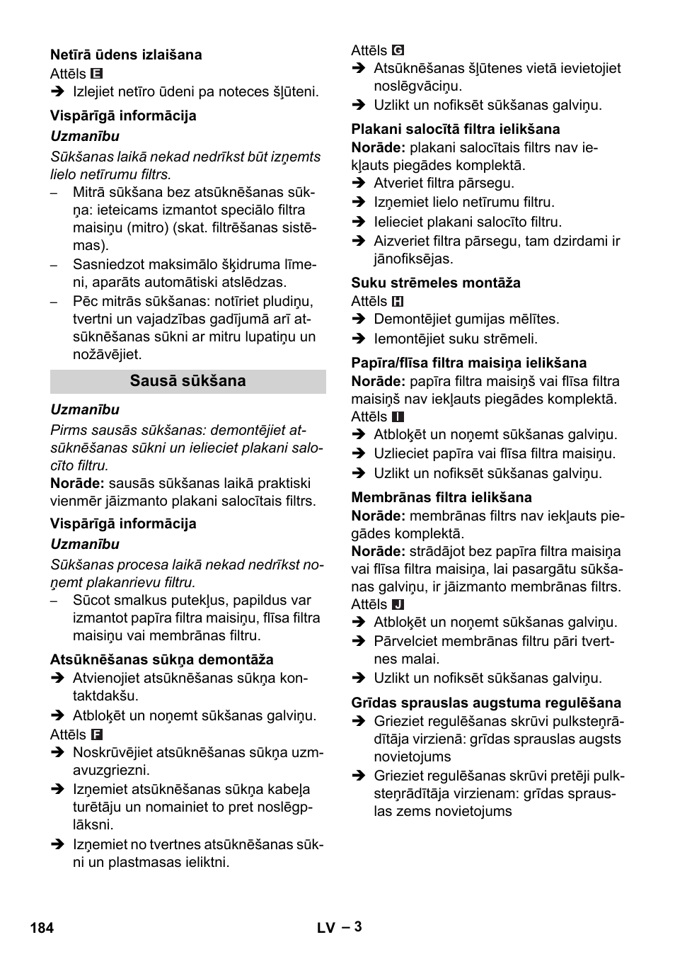 Karcher NT 611 User Manual | Page 184 / 212