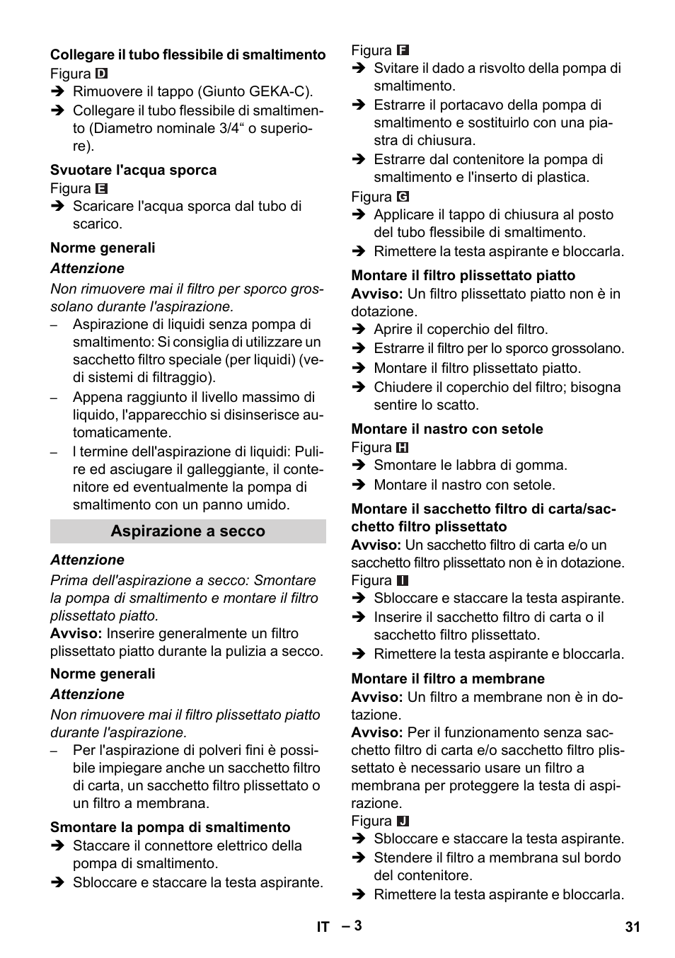 Karcher NT 611 User Manual | Page 31 / 212