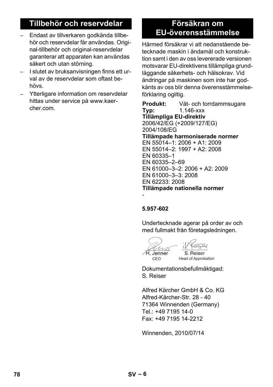 Karcher NT 611 User Manual | Page 78 / 212