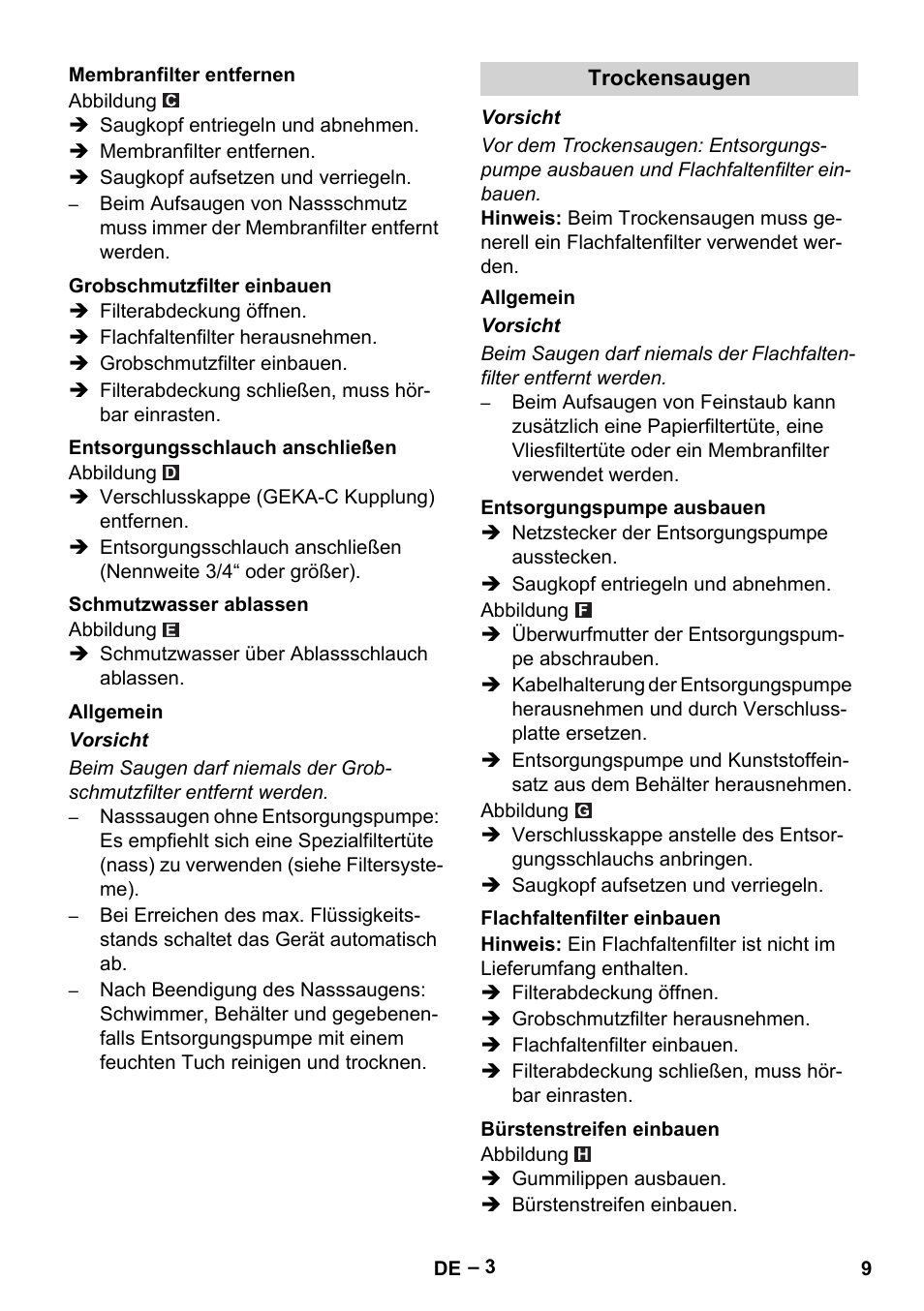 Karcher NT 611 User Manual | Page 9 / 212