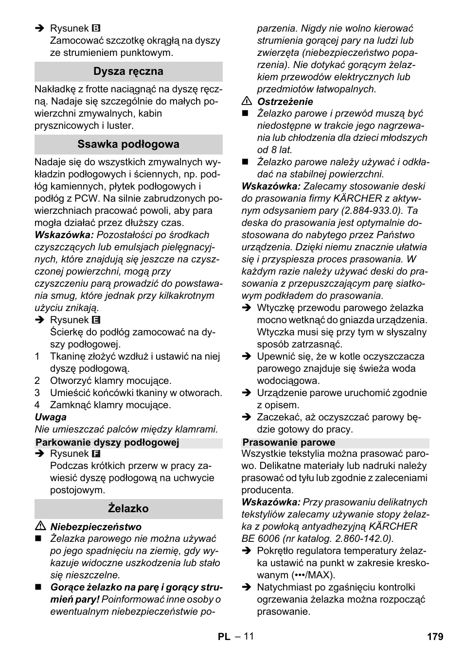 Karcher Stirerie SI 2-600 CB User Manual | Page 179 / 286