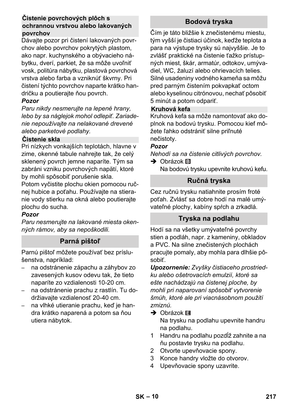 Karcher Stirerie SI 2-600 CB User Manual | Page 217 / 286