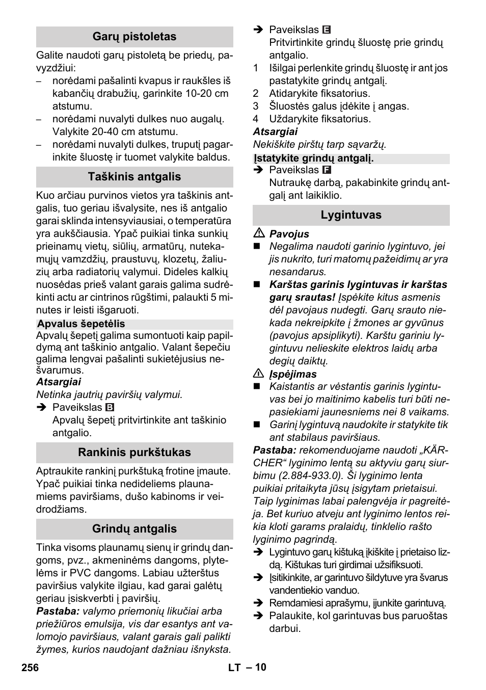 Karcher Stirerie SI 2-600 CB User Manual | Page 256 / 286