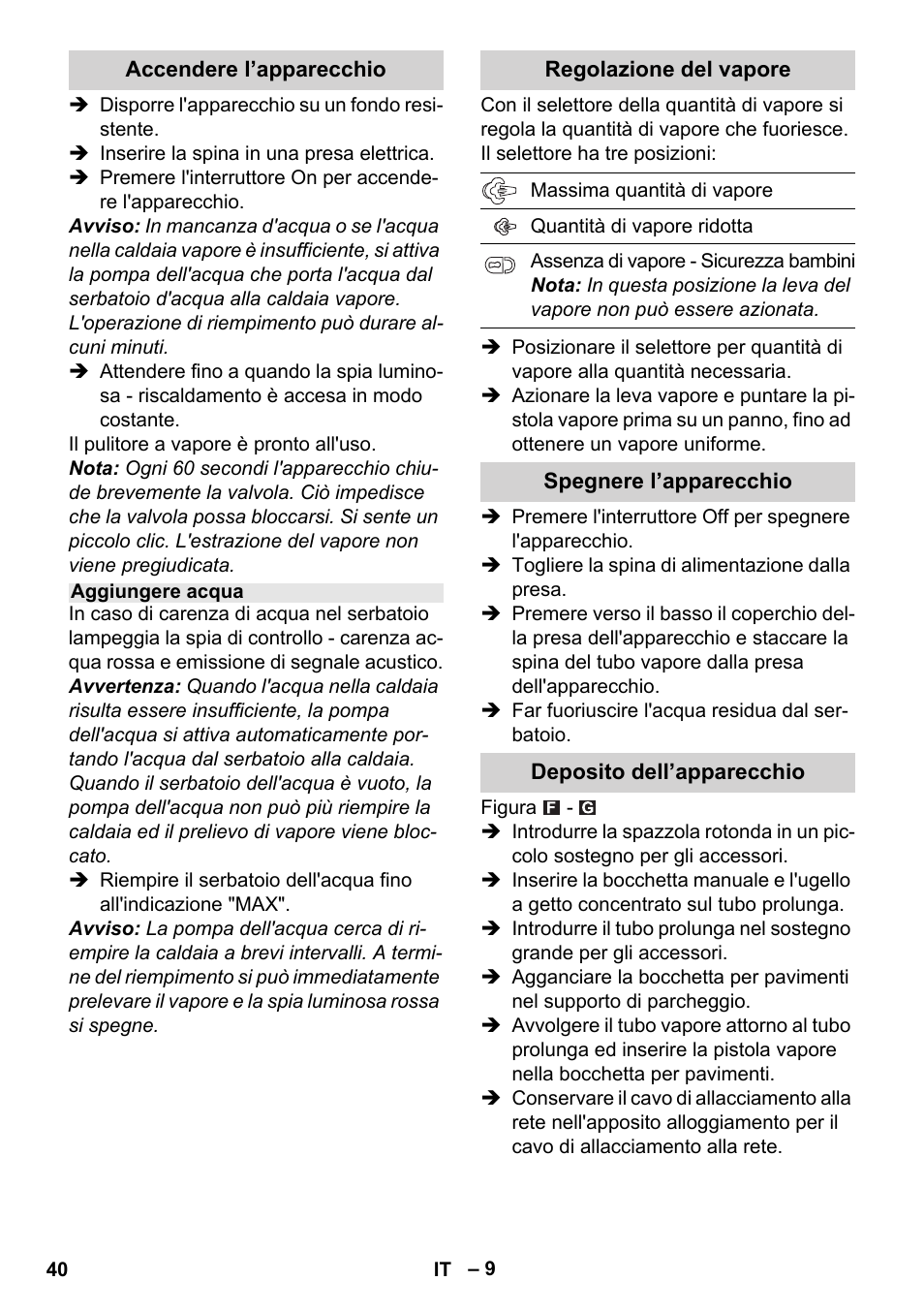 Karcher Stirerie SI 2-600 CB User Manual | Page 40 / 286