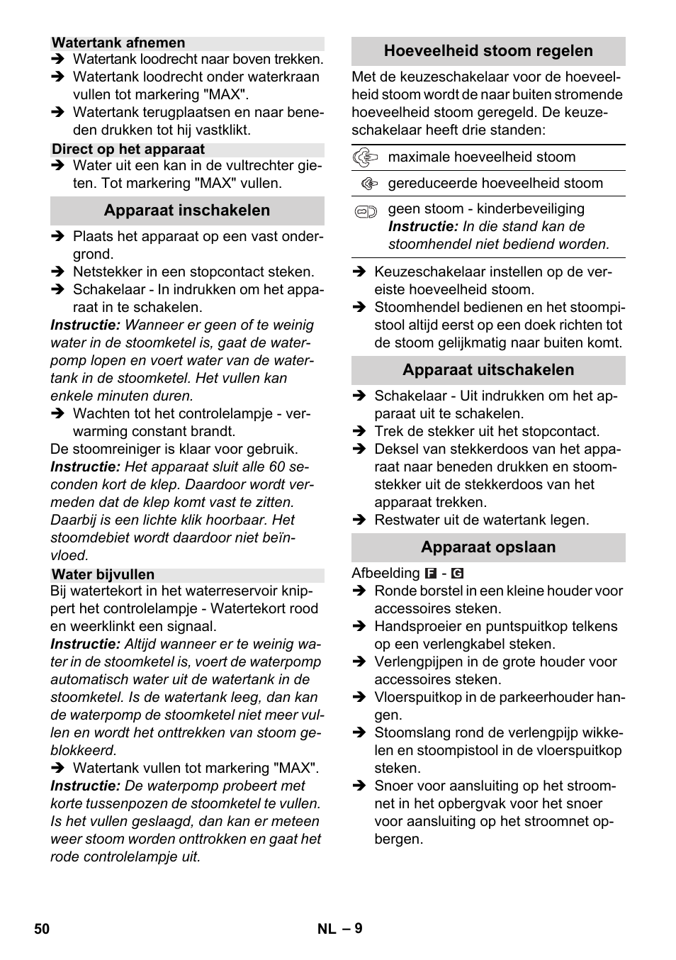 Karcher Stirerie SI 2-600 CB User Manual | Page 50 / 286