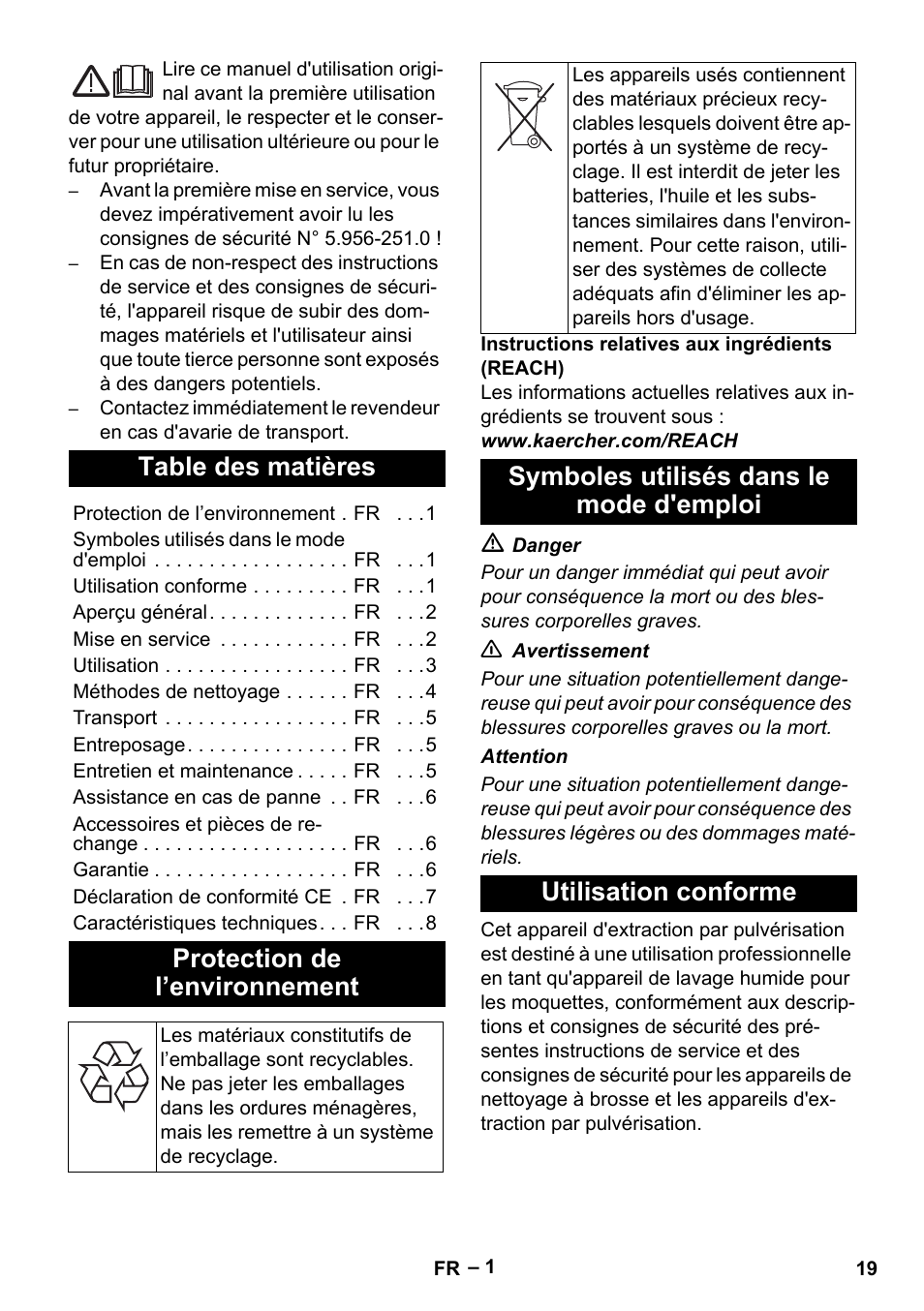 Karcher PUZZI 10-1 User Manual | Page 19 / 216