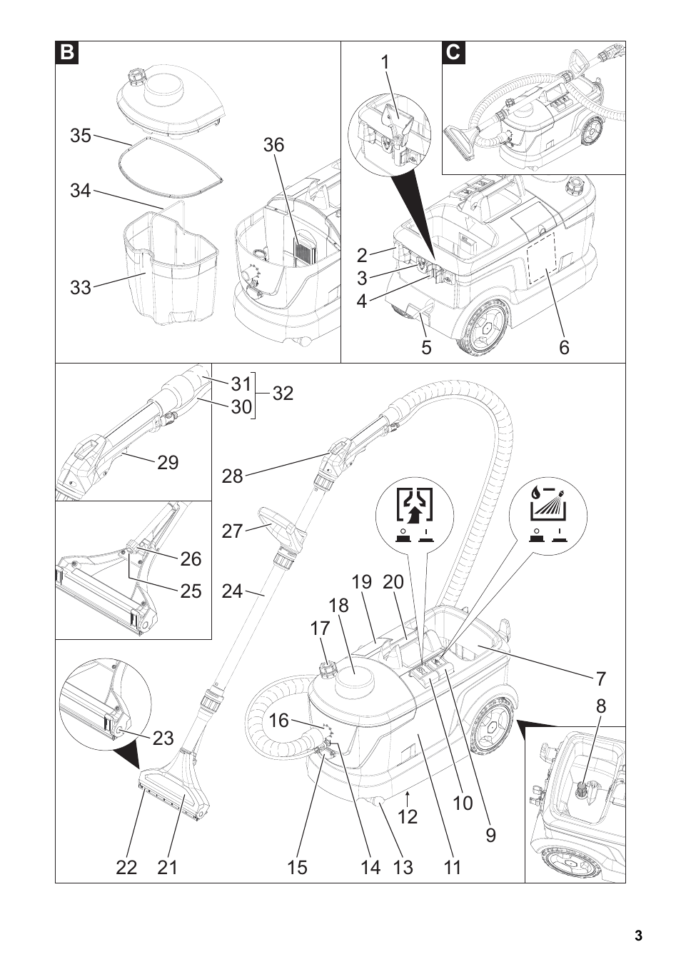 Karcher PUZZI 10-1 User Manual | Page 3 / 216
