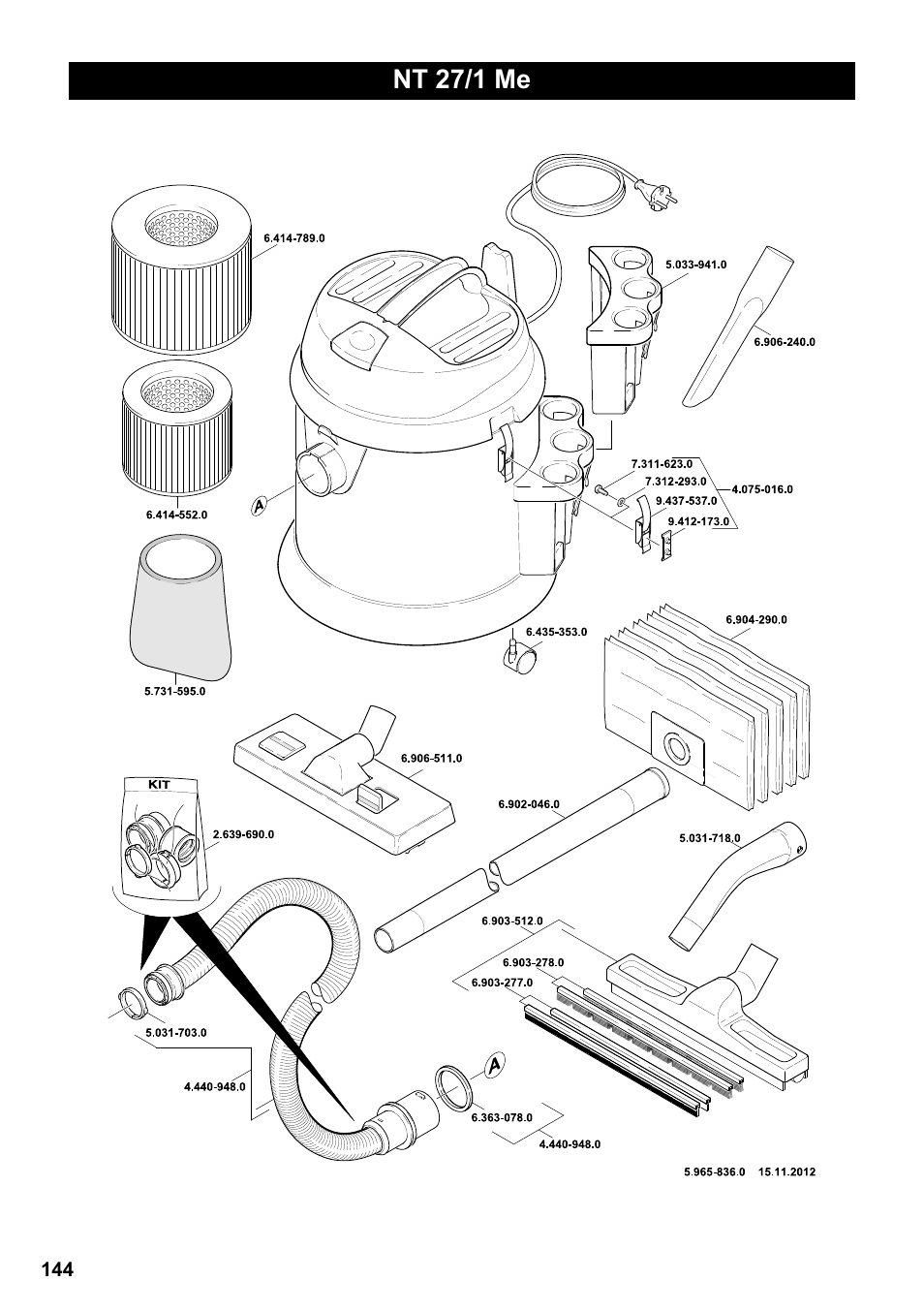 Nt 27/1 me | Karcher NT 27-1 Me Adv User Manual | Page 144 / 148