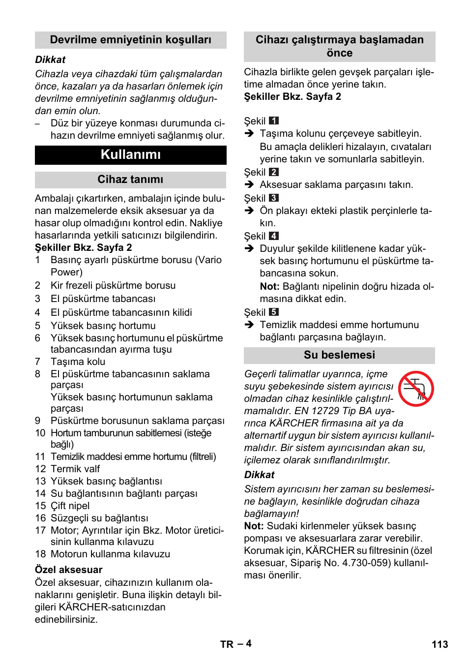 Kullanımı | Karcher G 7-10 M User Manual | Page 113 / 248