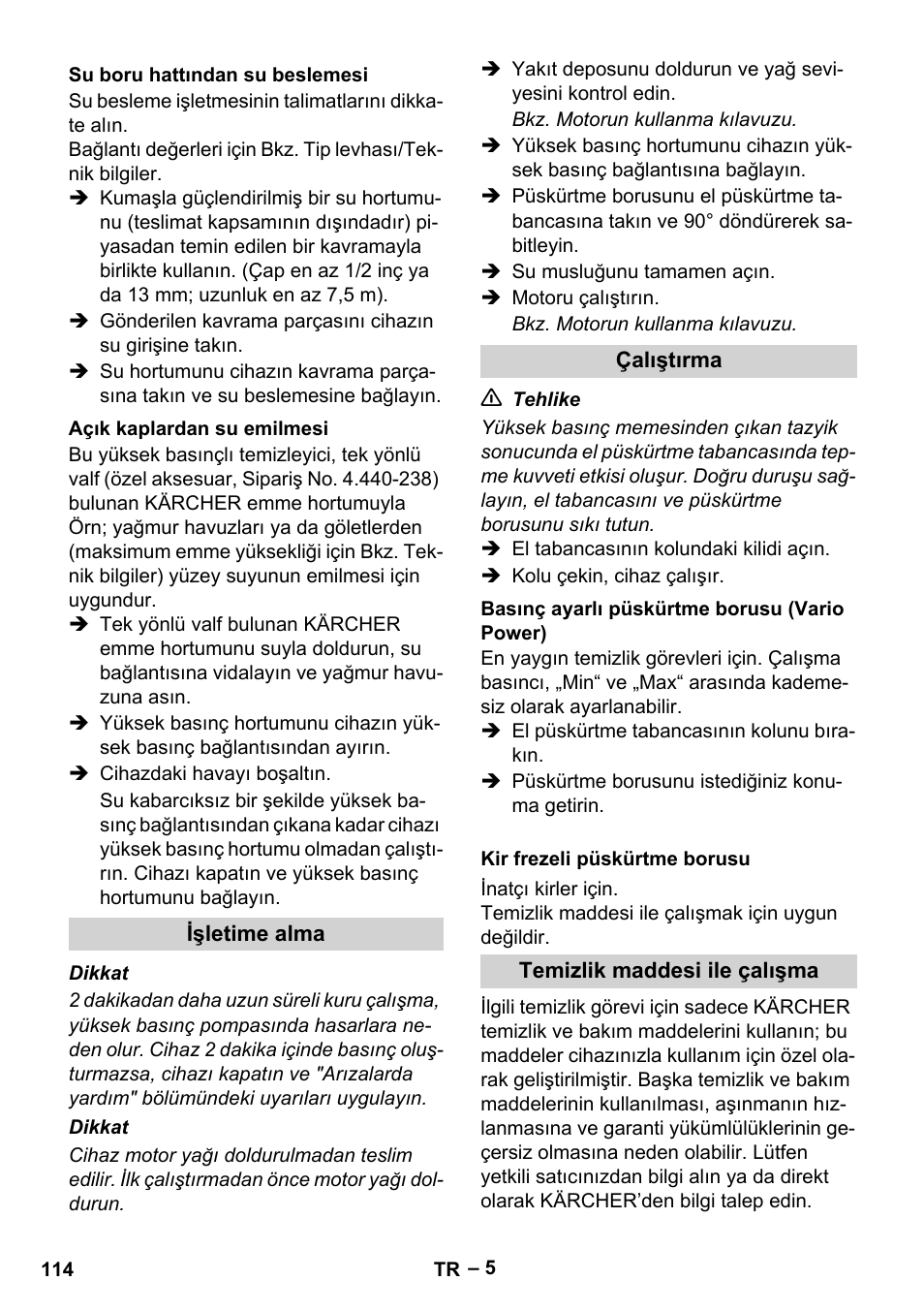 Karcher G 7-10 M User Manual | Page 114 / 248