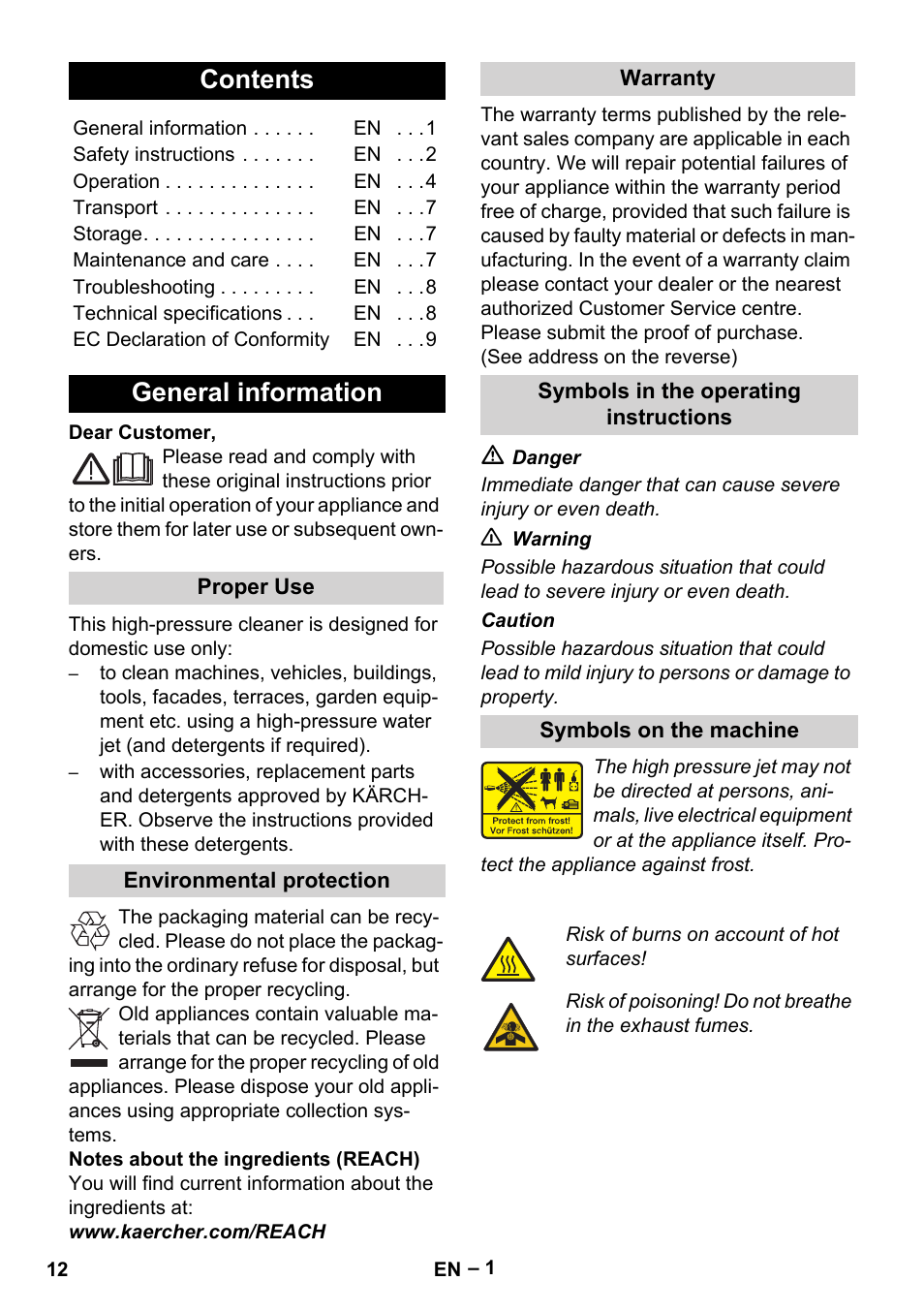 Karcher G 7-10 M User Manual | Page 12 / 248