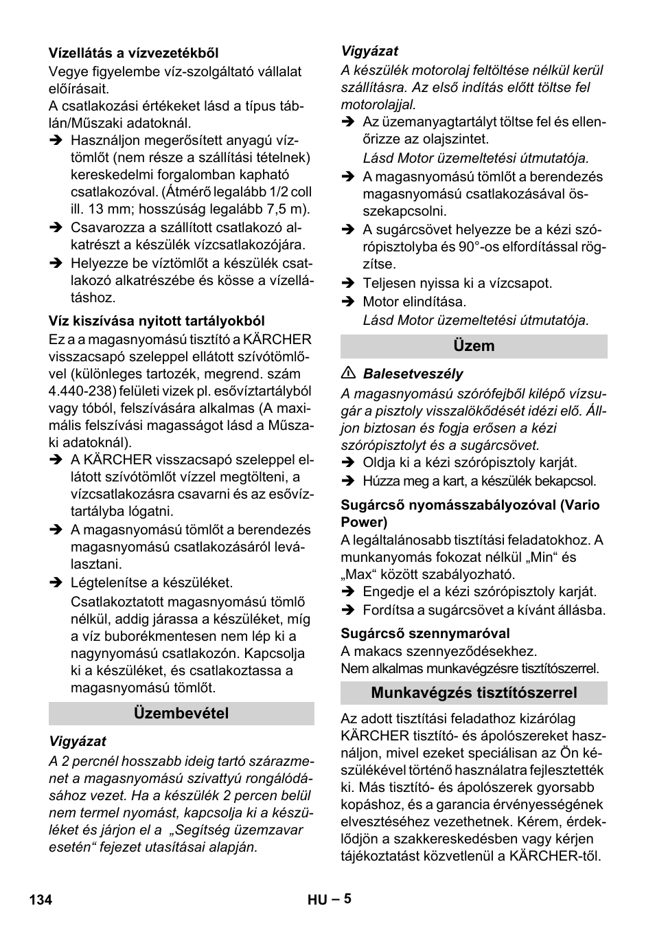 Karcher G 7-10 M User Manual | Page 134 / 248