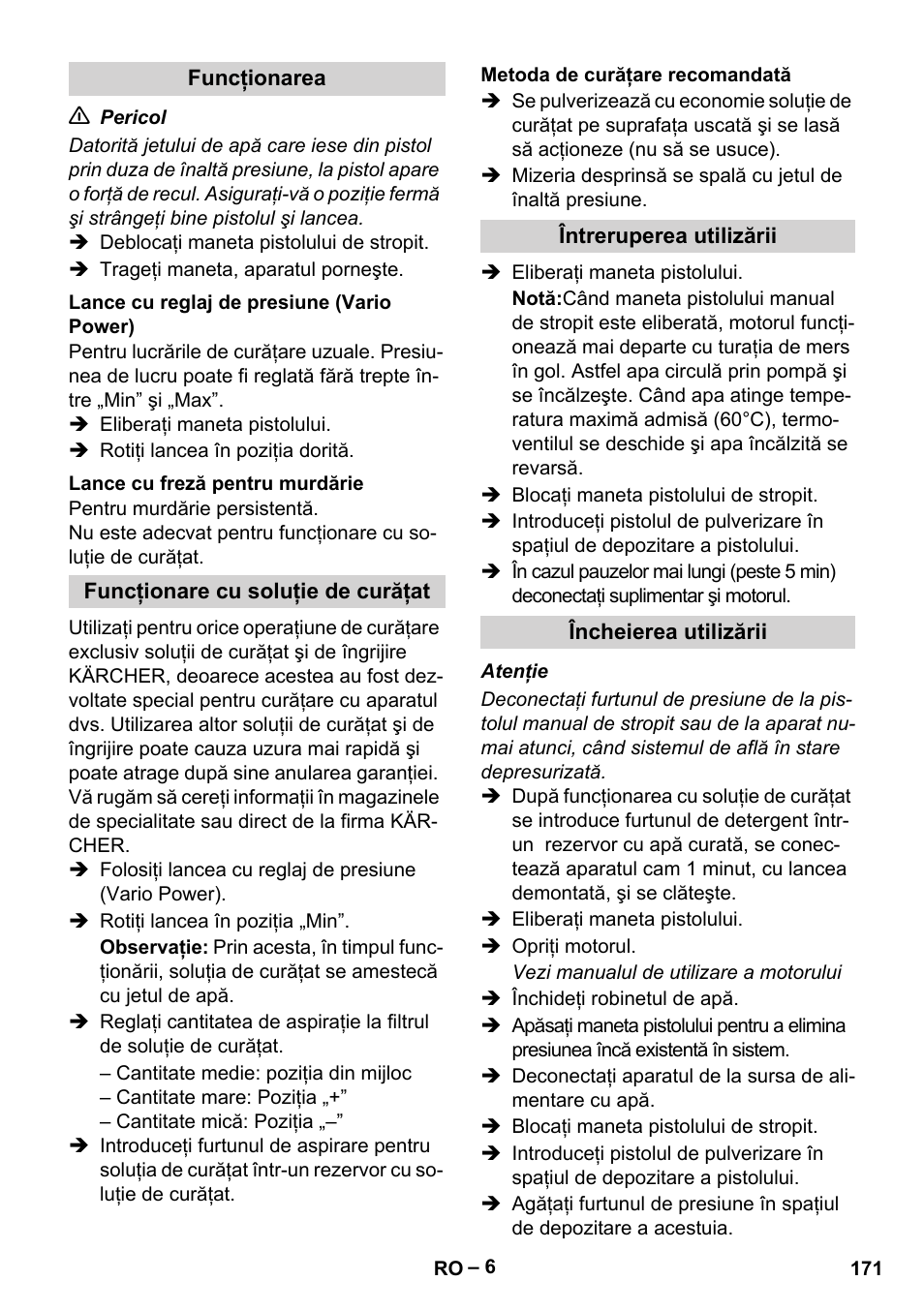 Karcher G 7-10 M User Manual | Page 171 / 248