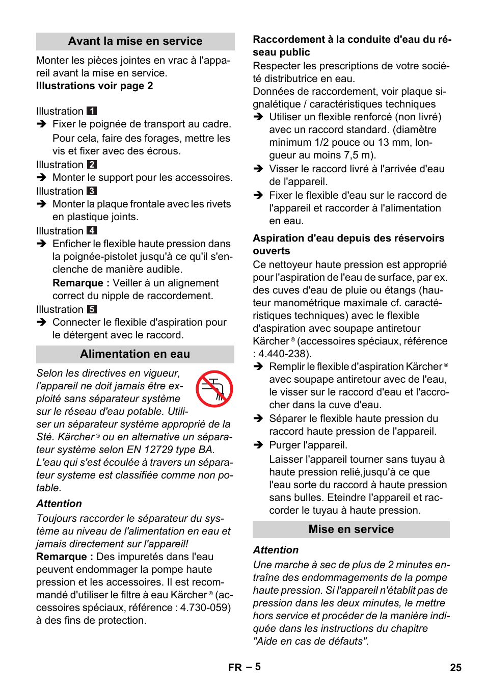 Karcher G 7-10 M User Manual | Page 25 / 248