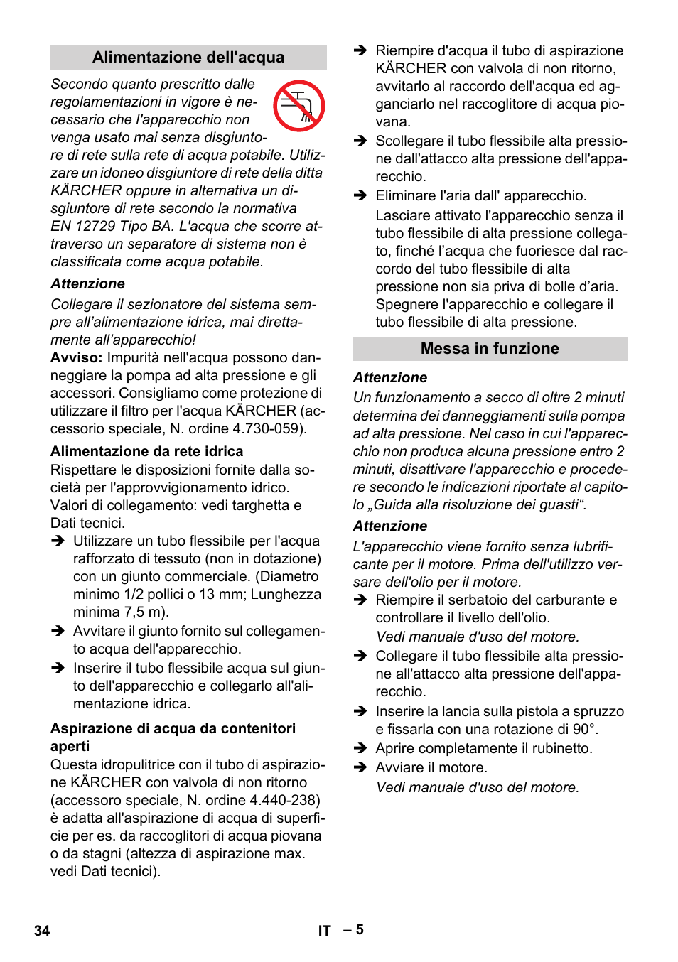 Karcher G 7-10 M User Manual | Page 34 / 248