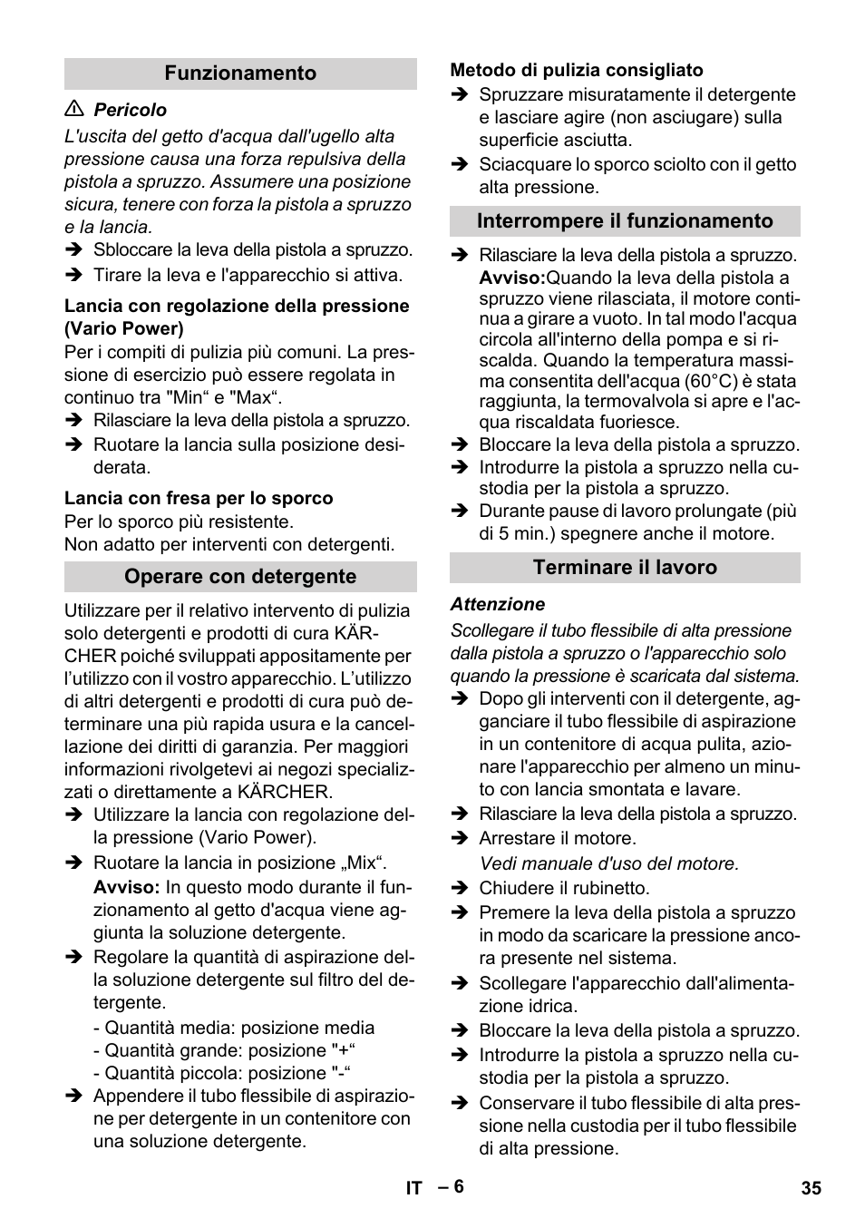 Karcher G 7-10 M User Manual | Page 35 / 248