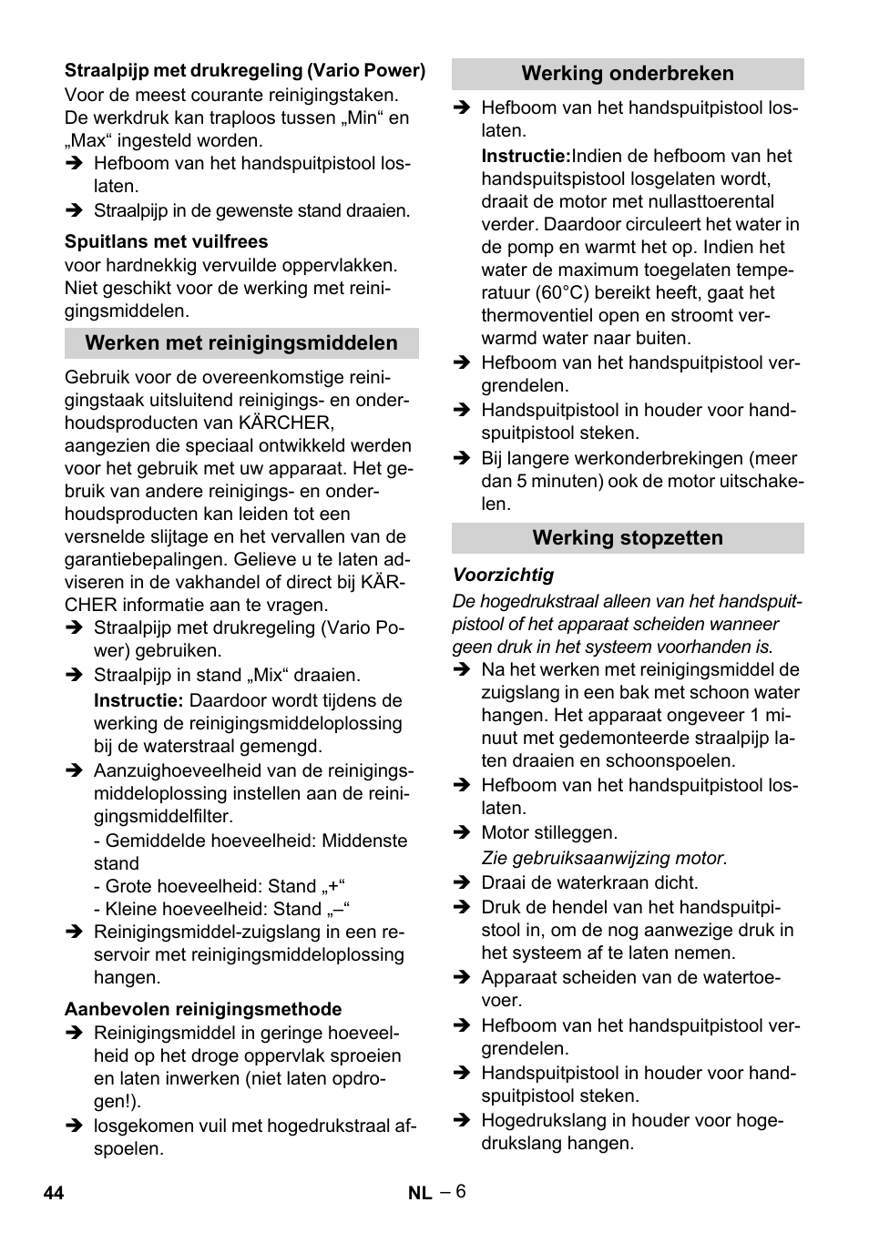 Karcher G 7-10 M User Manual | Page 44 / 248