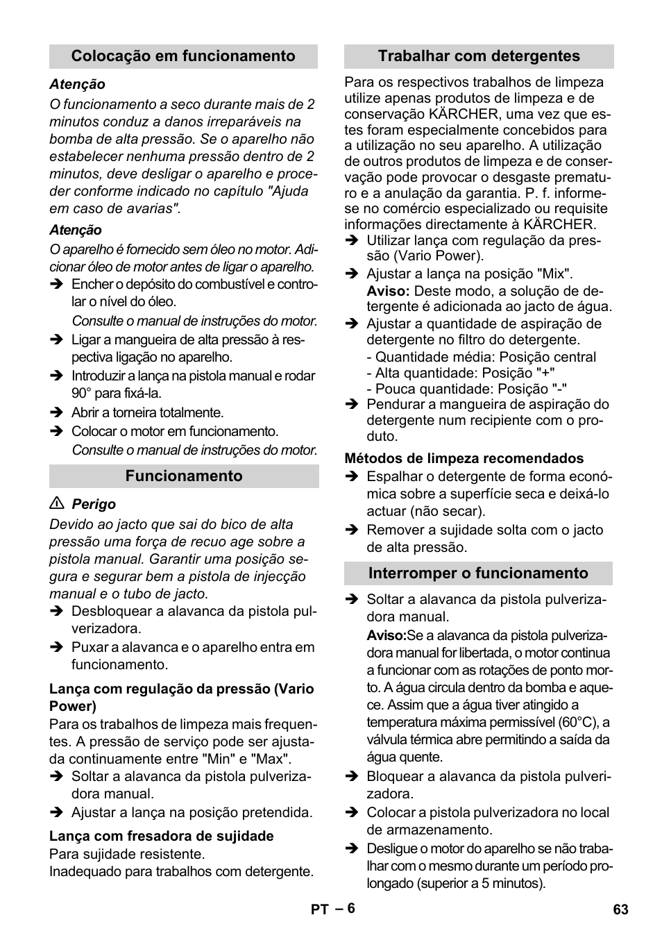 Karcher G 7-10 M User Manual | Page 63 / 248