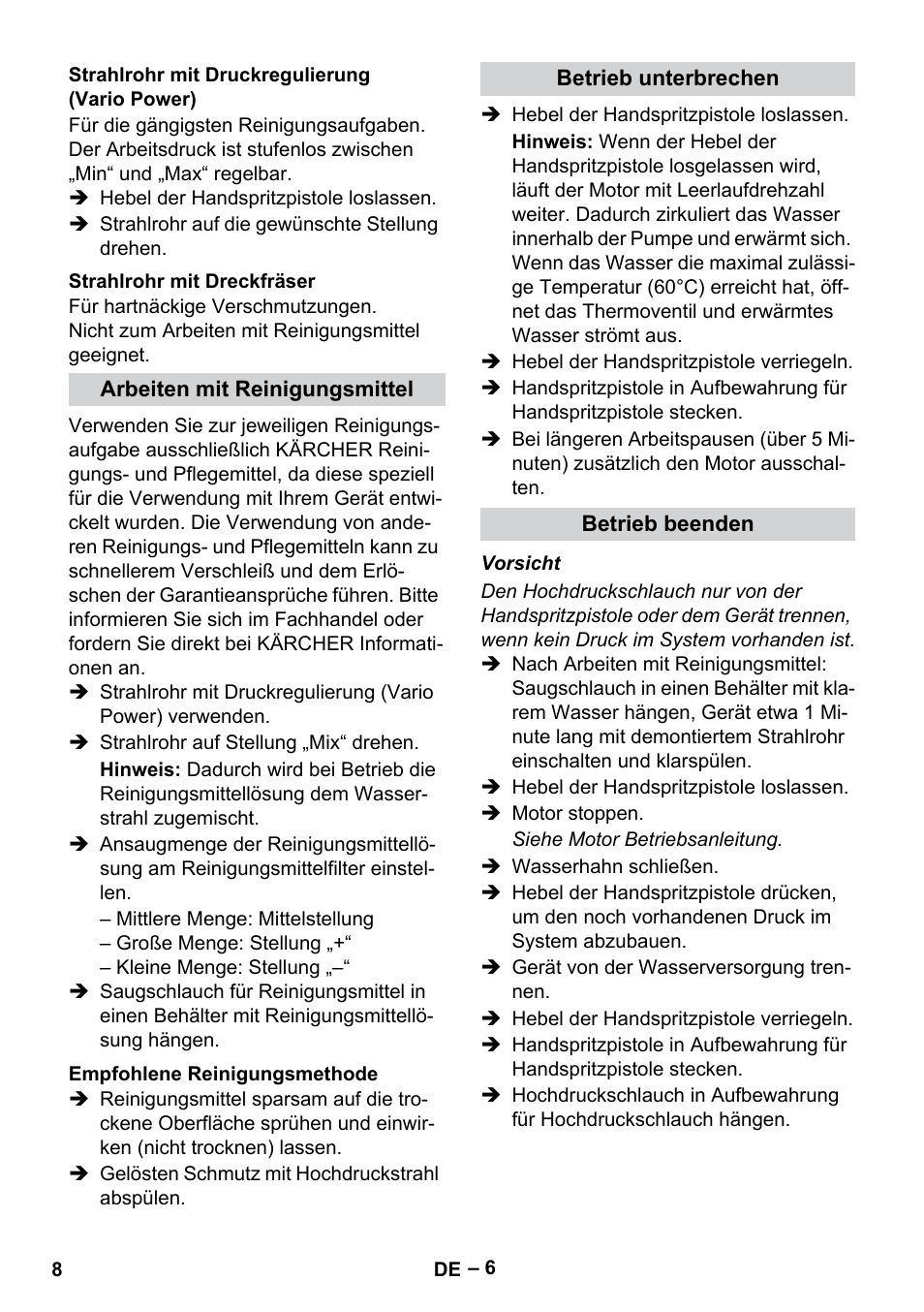 Karcher G 7-10 M User Manual | Page 8 / 248