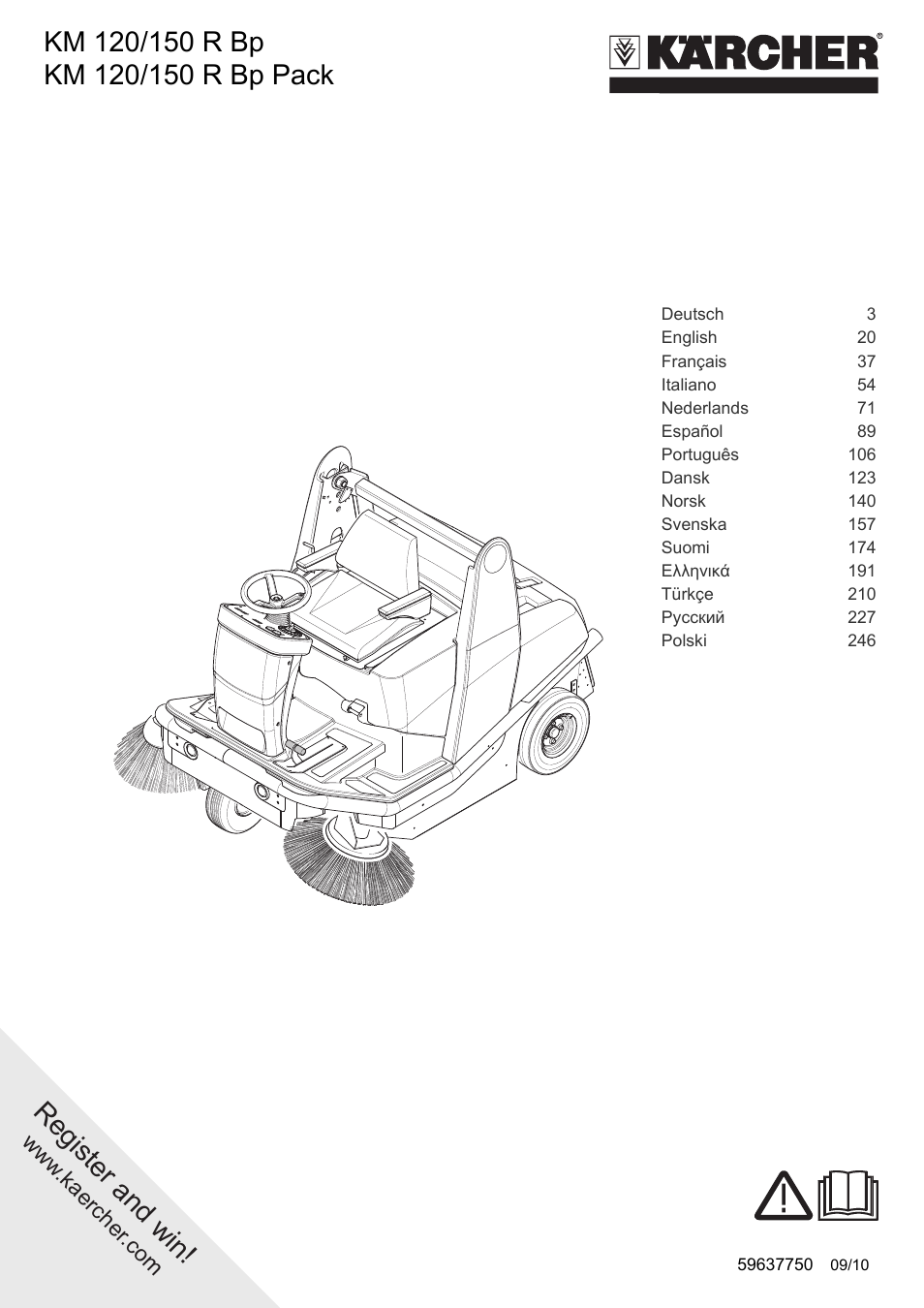 Karcher KM 120-150 R Bp 2SB User Manual | 264 pages