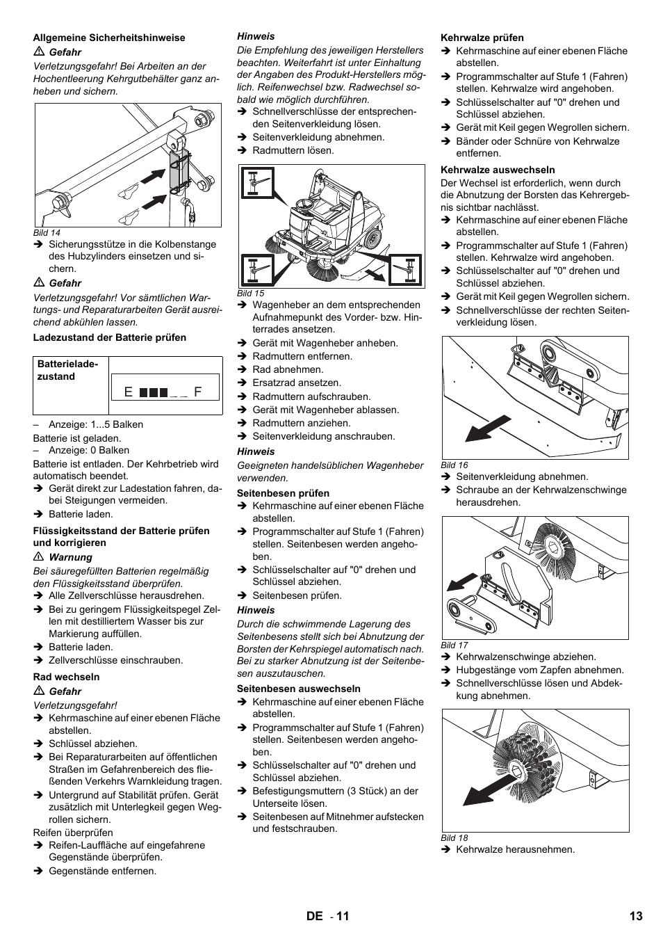 Karcher KM 120-150 R Bp 2SB User Manual | Page 13 / 264