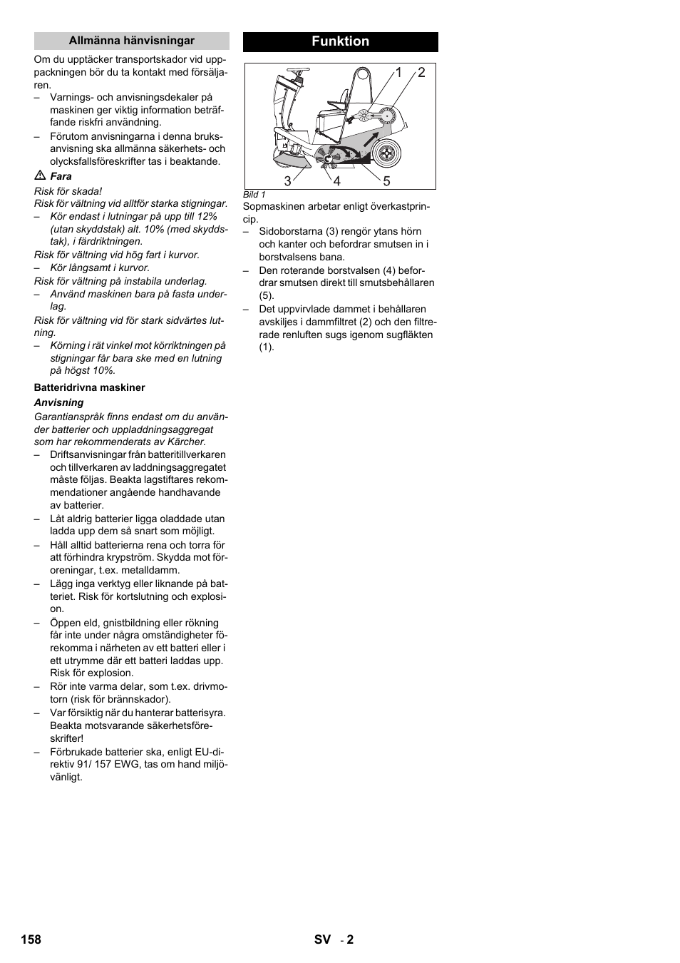 Funktion | Karcher KM 120-150 R Bp 2SB User Manual | Page 158 / 264