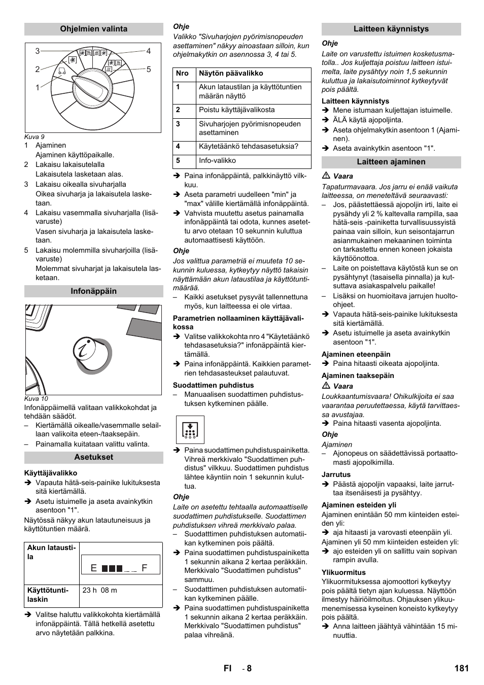 Karcher KM 120-150 R Bp 2SB User Manual | Page 181 / 264