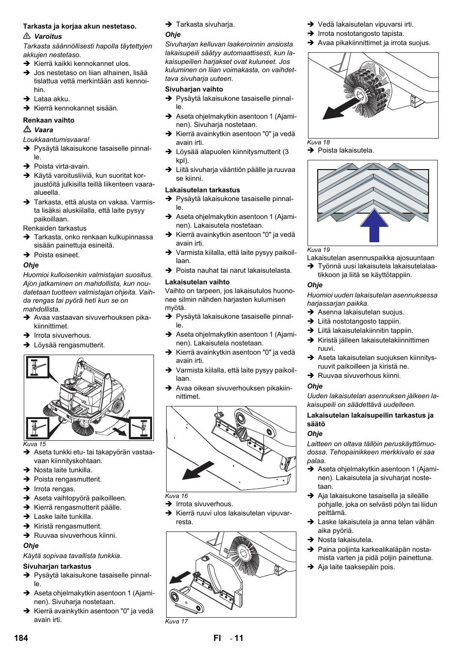 Karcher KM 120-150 R Bp 2SB User Manual | Page 184 / 264