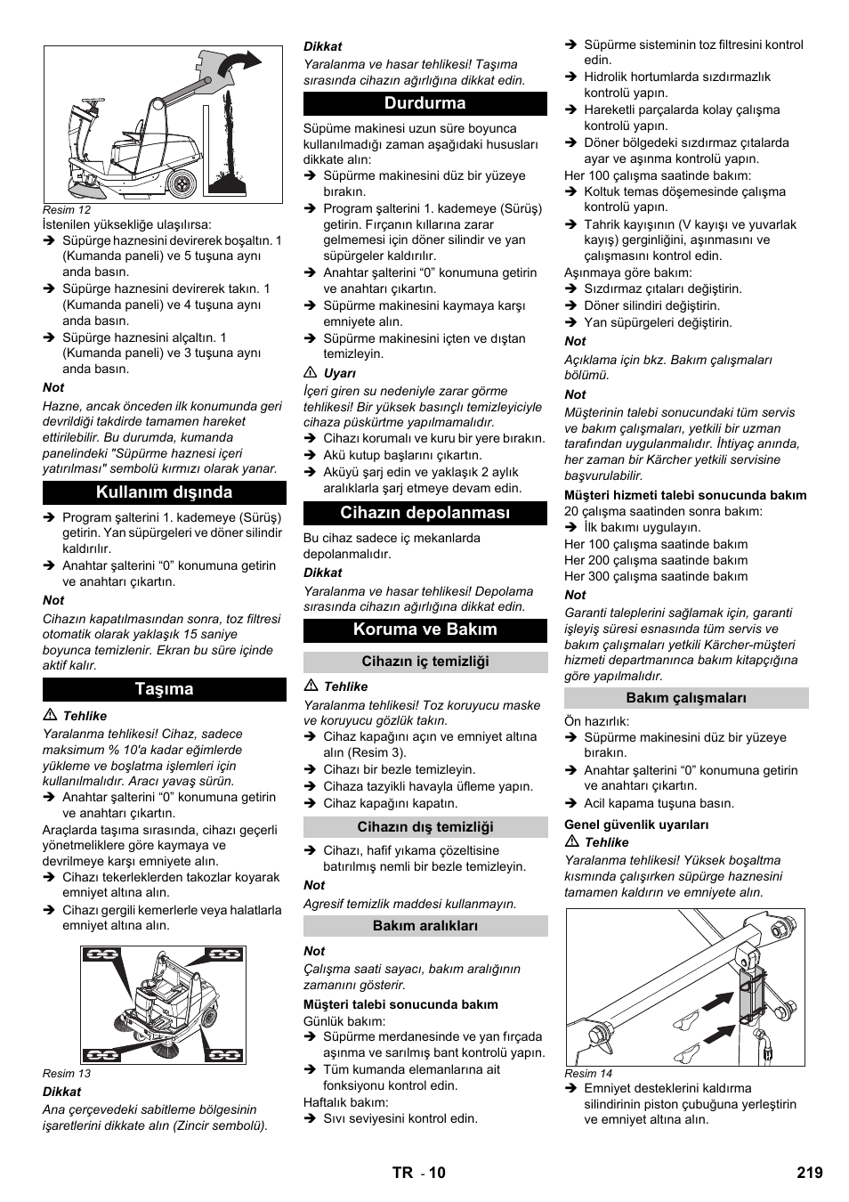 Karcher KM 120-150 R Bp 2SB User Manual | Page 219 / 264