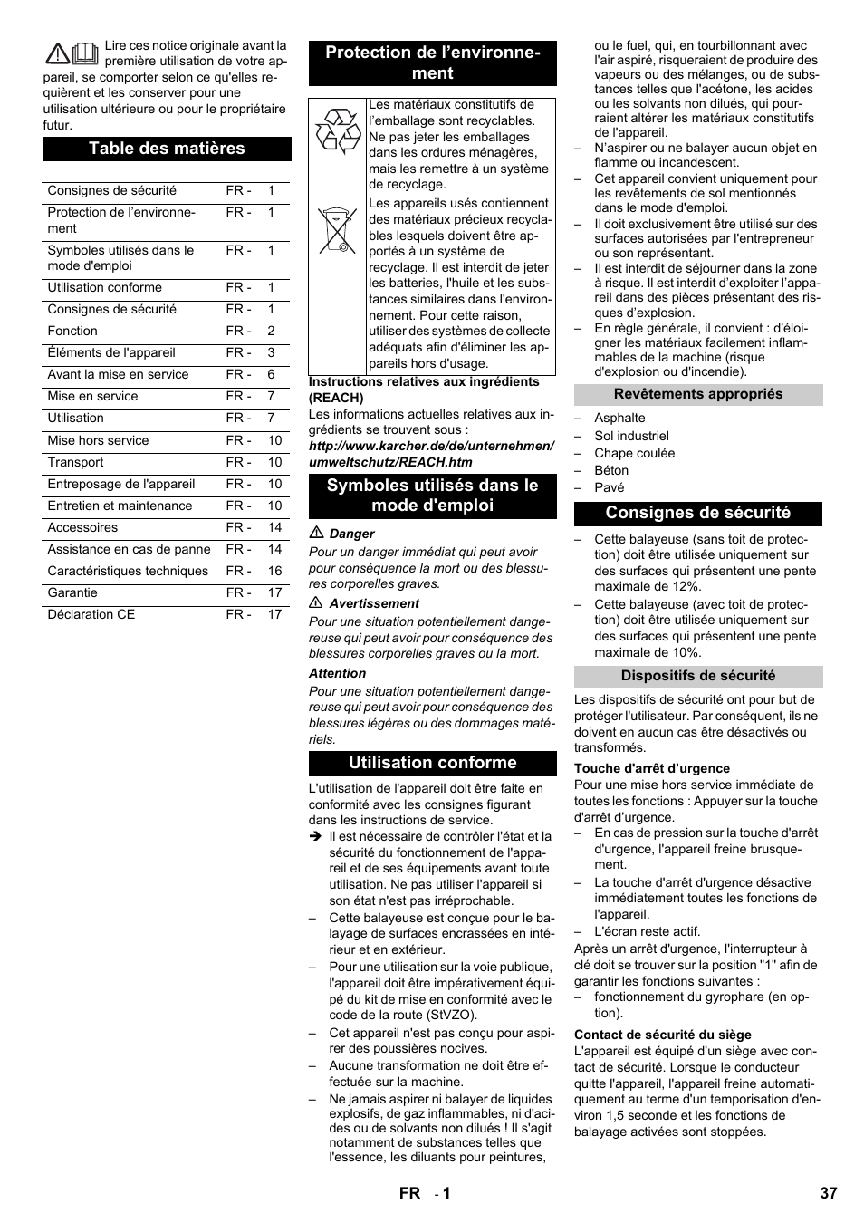 Karcher KM 120-150 R Bp 2SB User Manual | Page 37 / 264